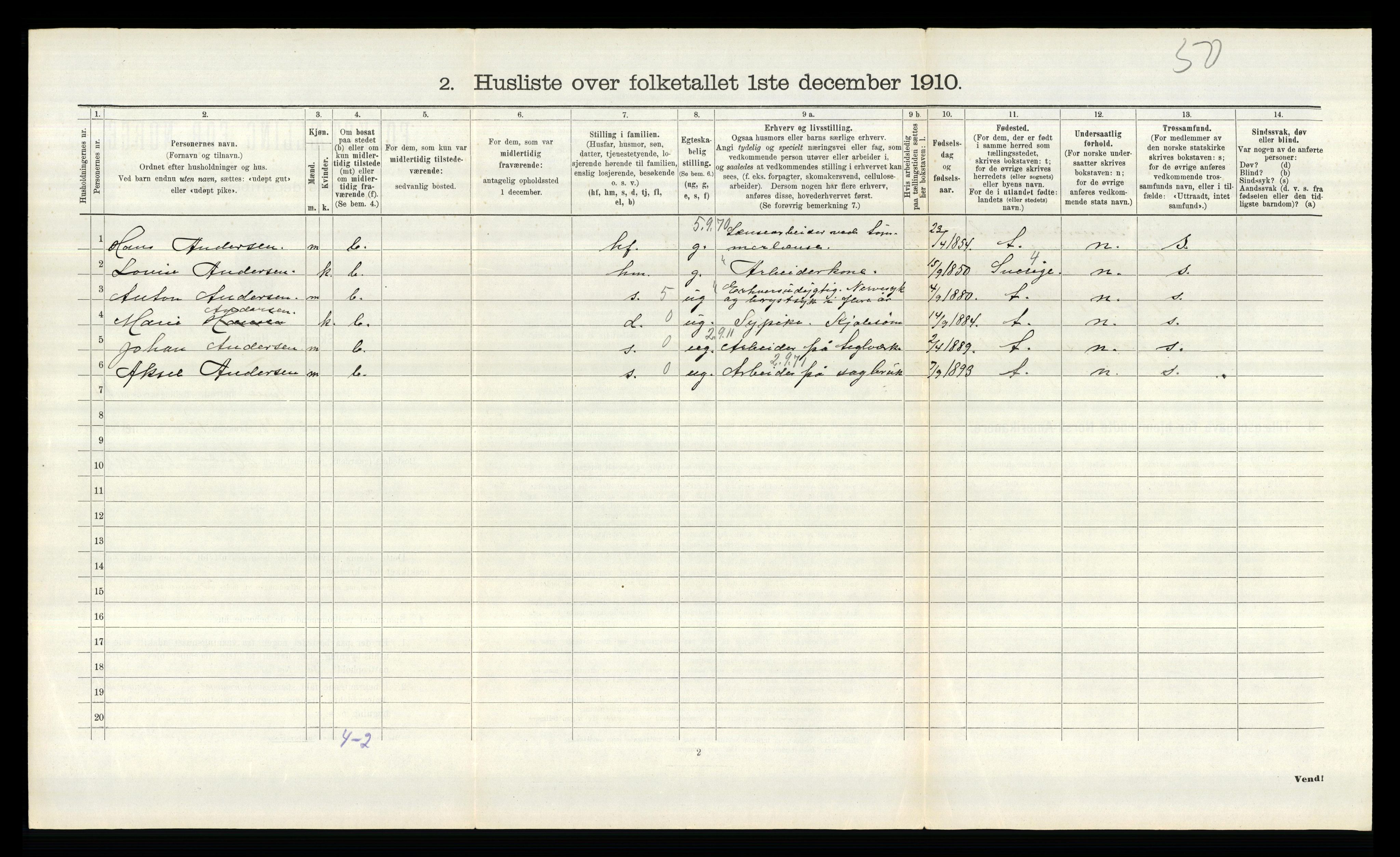 RA, Folketelling 1910 for 0130 Tune herred, 1910, s. 3161