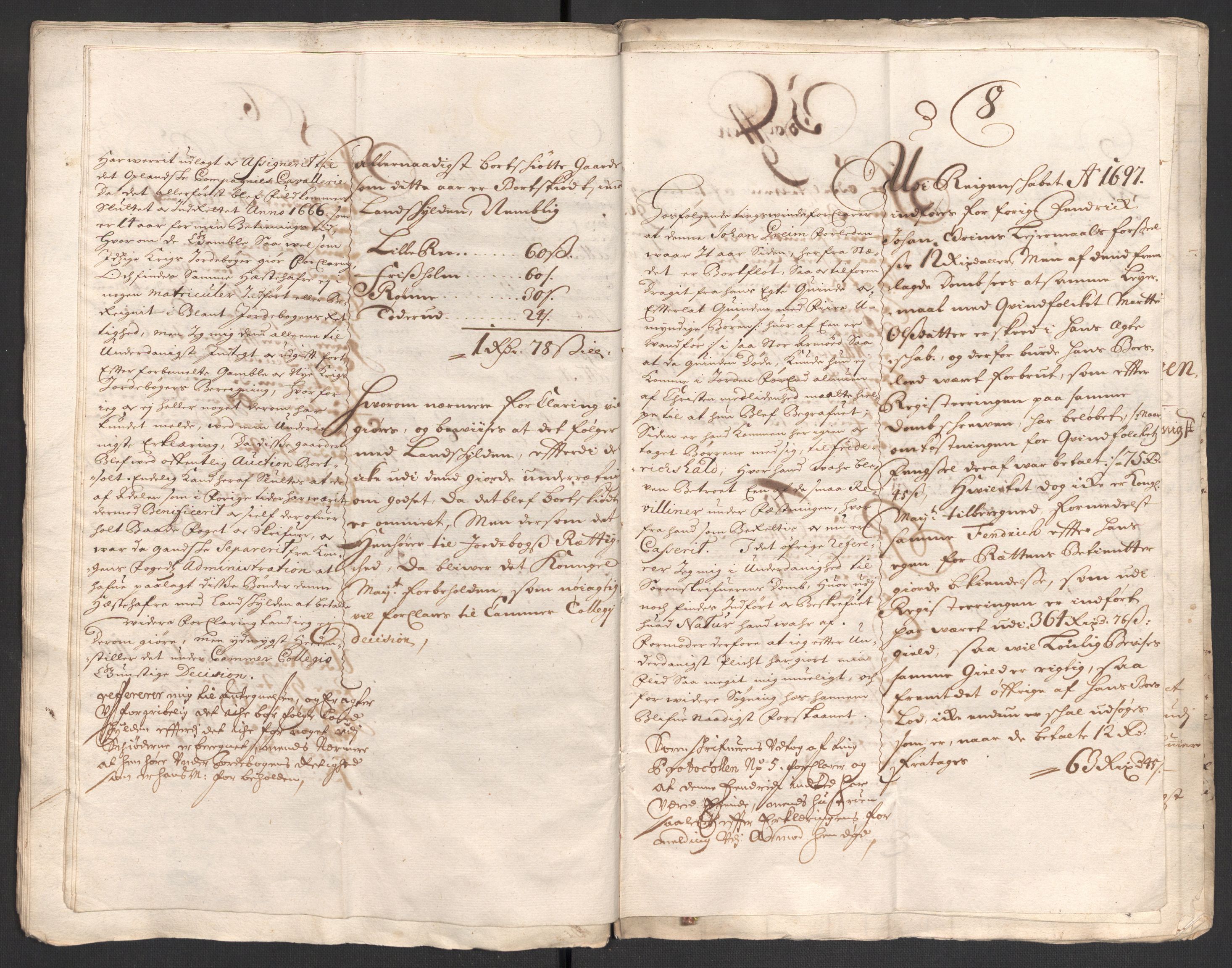 Rentekammeret inntil 1814, Reviderte regnskaper, Fogderegnskap, AV/RA-EA-4092/R16/L1037: Fogderegnskap Hedmark, 1697-1698, s. 225