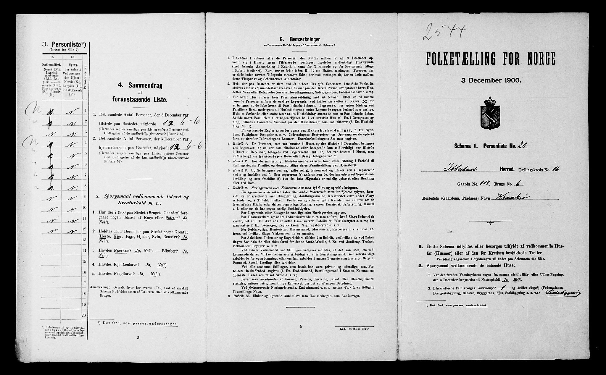 SATØ, Folketelling 1900 for 1917 Ibestad herred, 1900, s. 2175