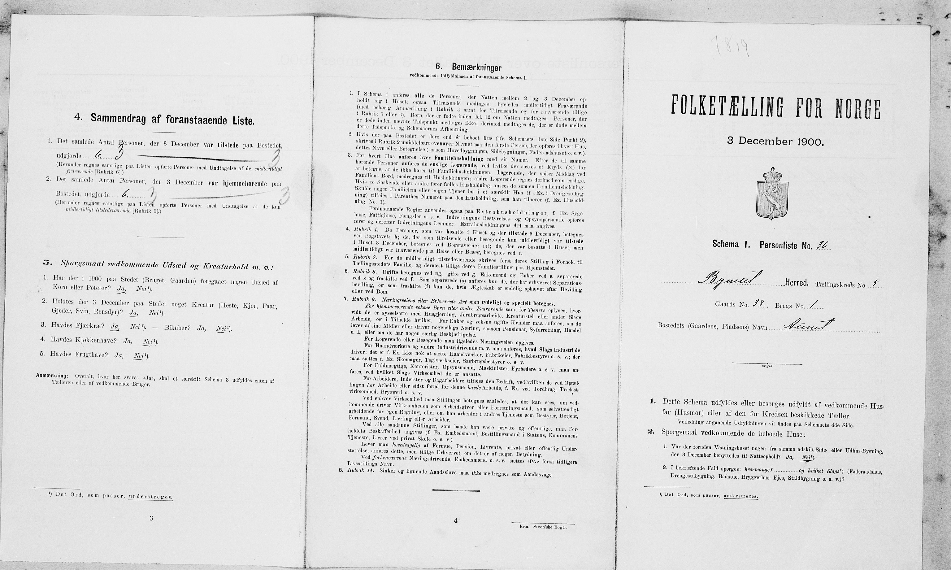 SAT, Folketelling 1900 for 1655 Byneset herred, 1900, s. 361