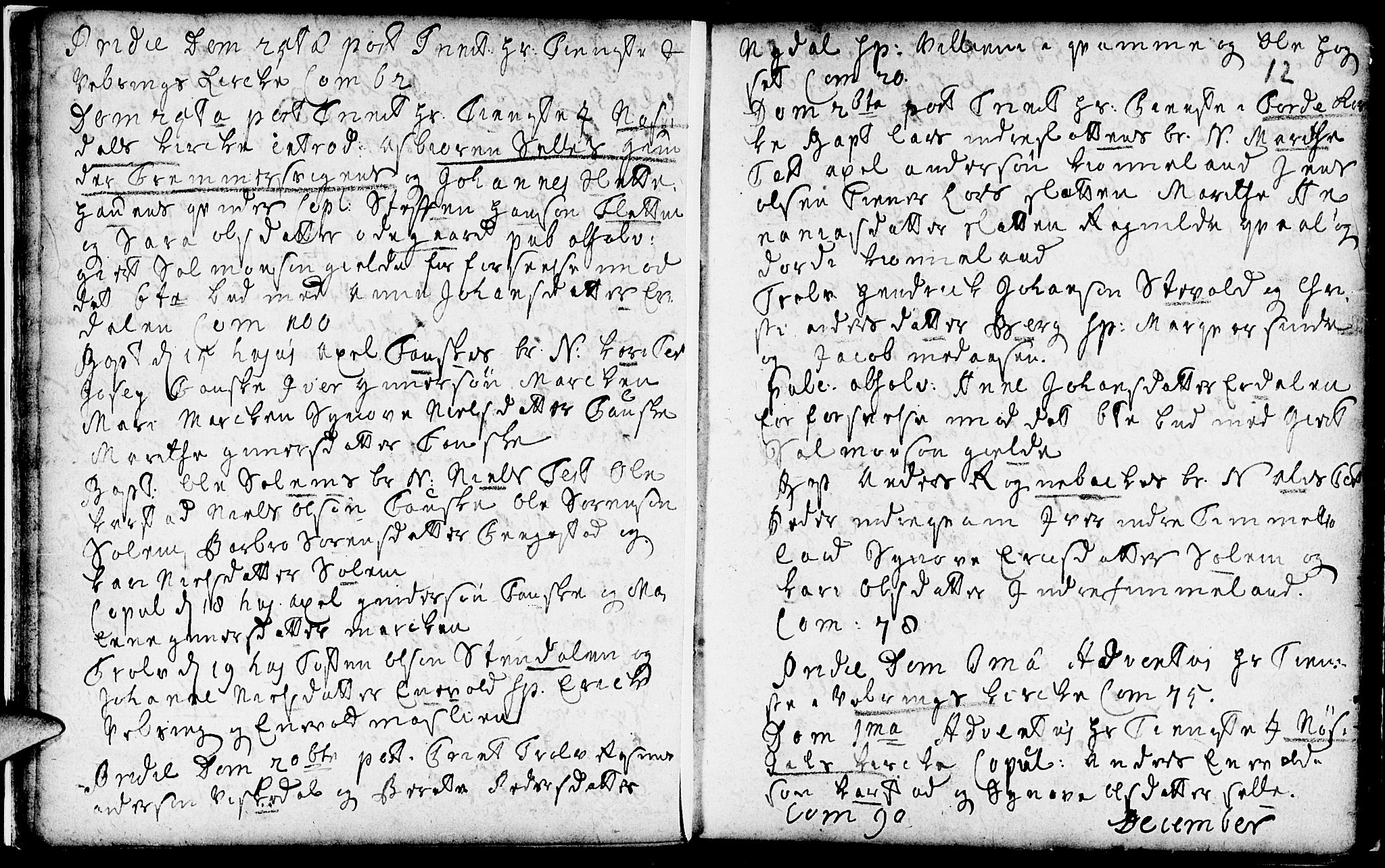 Førde sokneprestembete, AV/SAB-A-79901/H/Haa/Haaa/L0002: Ministerialbok nr. A 2, 1728-1748, s. 12