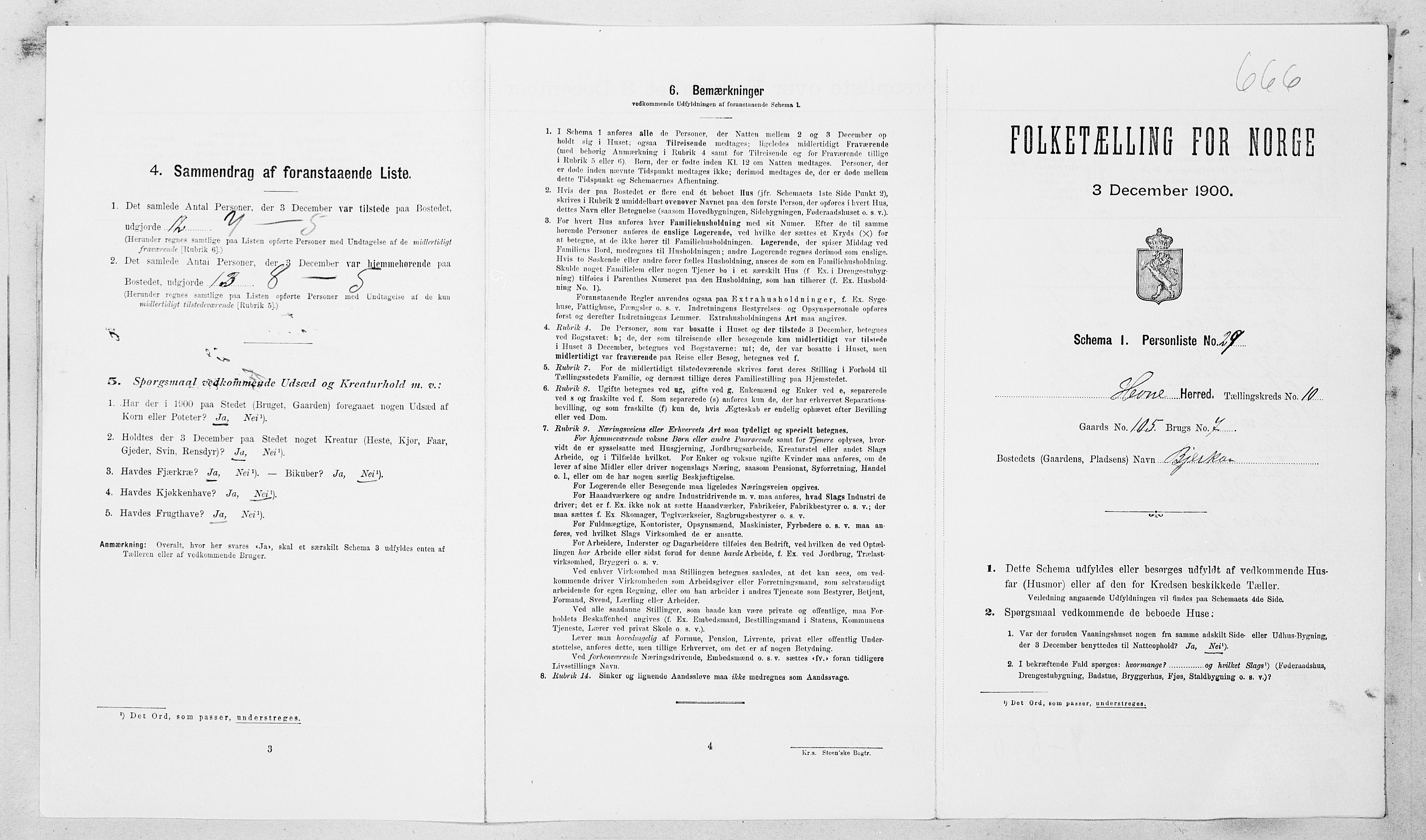 SAT, Folketelling 1900 for 1612 Hemne herred, 1900, s. 1283