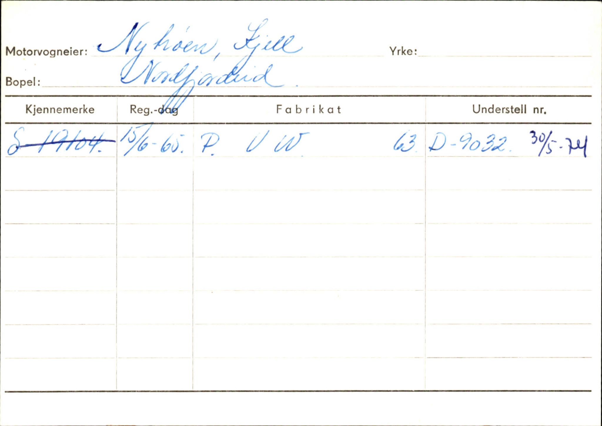 Statens vegvesen, Sogn og Fjordane vegkontor, SAB/A-5301/4/F/L0129: Eigarregistrer Eid A-S, 1945-1975, s. 2007