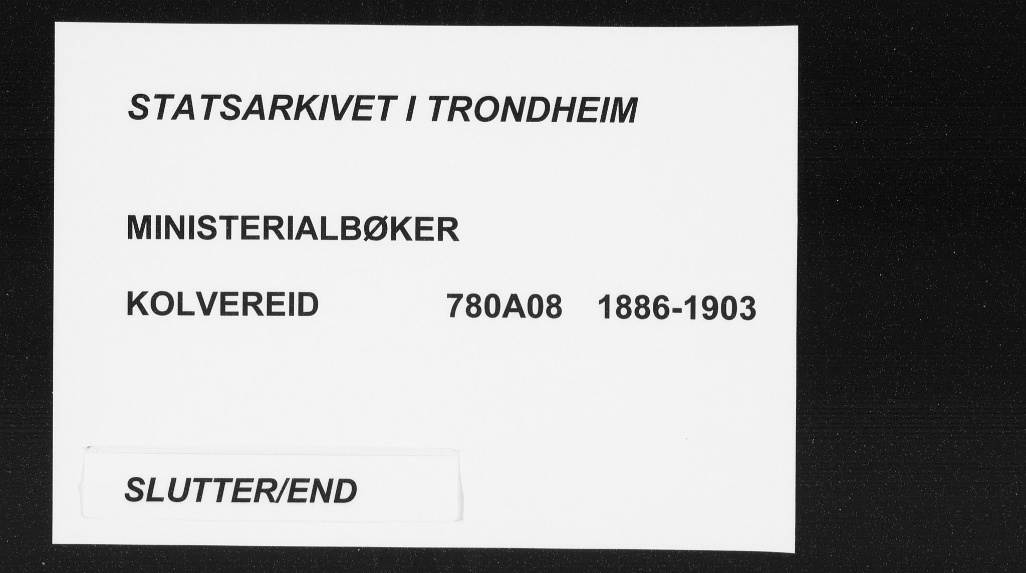 Ministerialprotokoller, klokkerbøker og fødselsregistre - Nord-Trøndelag, SAT/A-1458/780/L0644: Ministerialbok nr. 780A08, 1886-1903