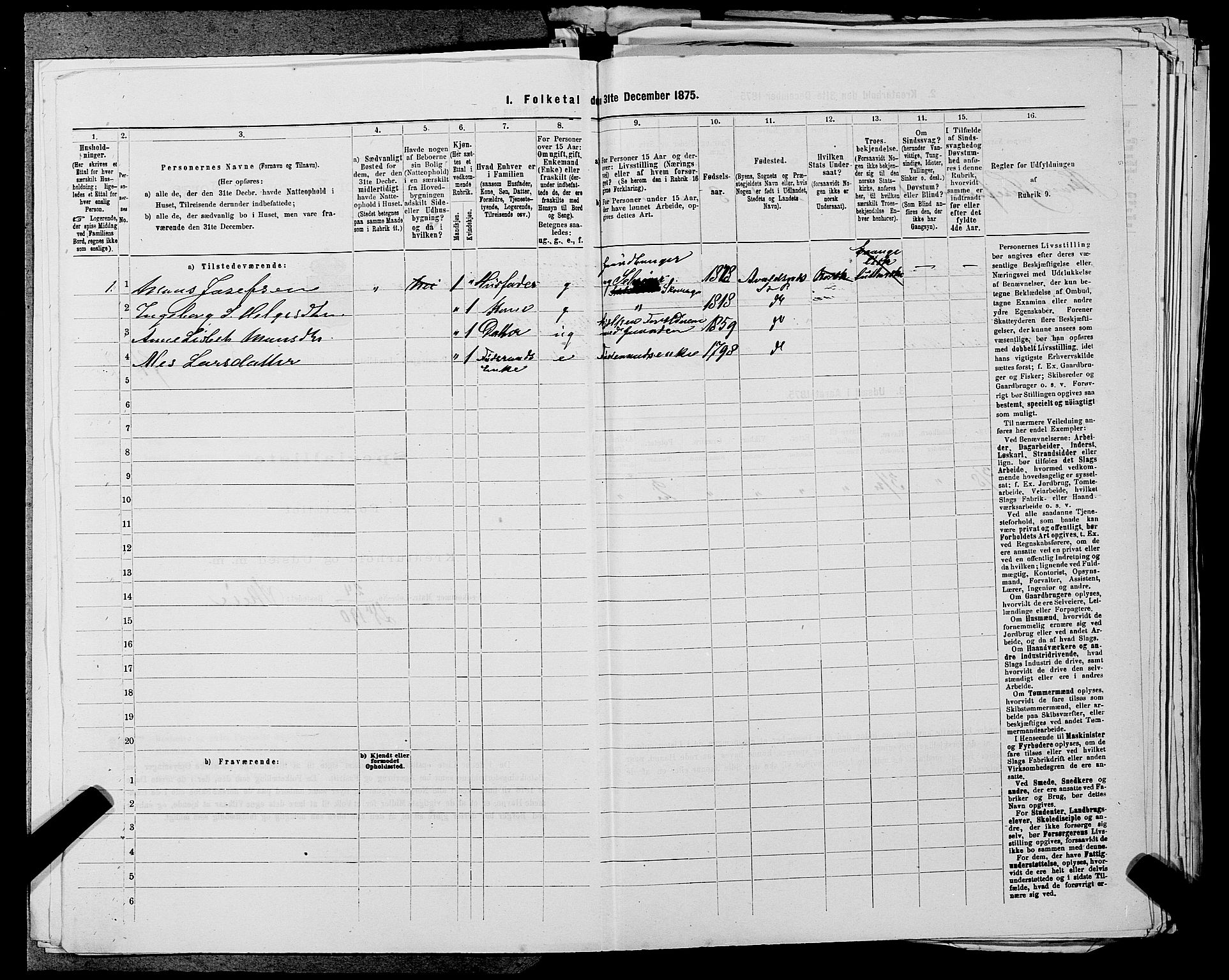 SAST, Folketelling 1875 for 1147L Avaldsnes prestegjeld, Avaldsnes sokn og Kopervik landsokn, 1875, s. 763