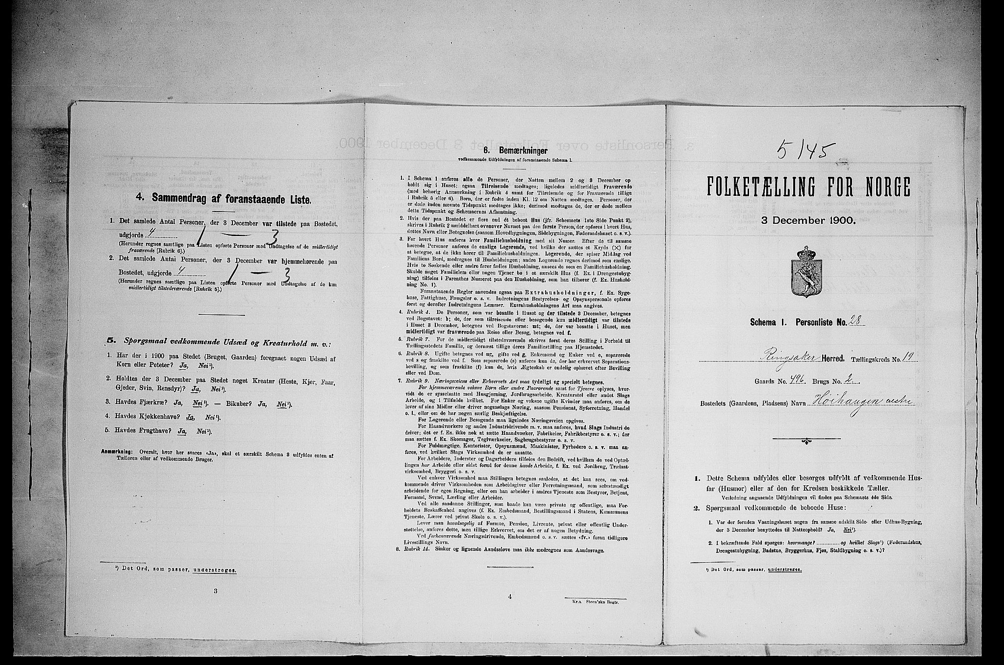 SAH, Folketelling 1900 for 0412 Ringsaker herred, 1900, s. 3439