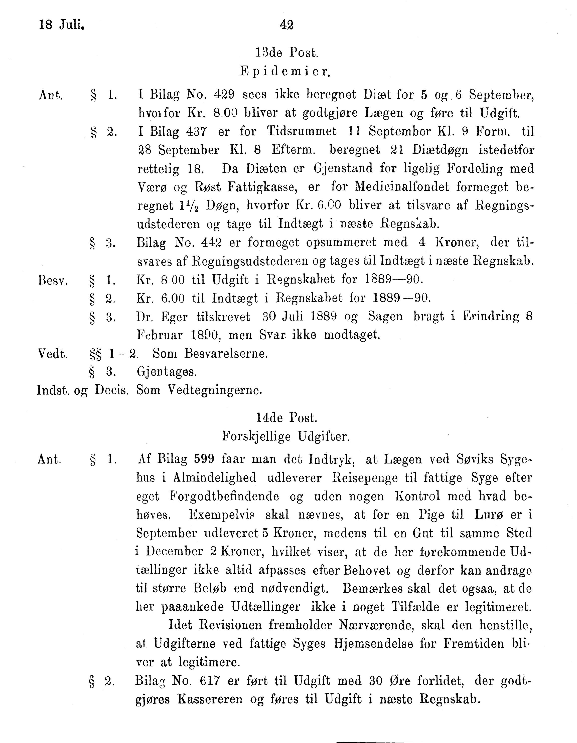 Nordland Fylkeskommune. Fylkestinget, AIN/NFK-17/176/A/Ac/L0015: Fylkestingsforhandlinger 1886-1890, 1886-1890