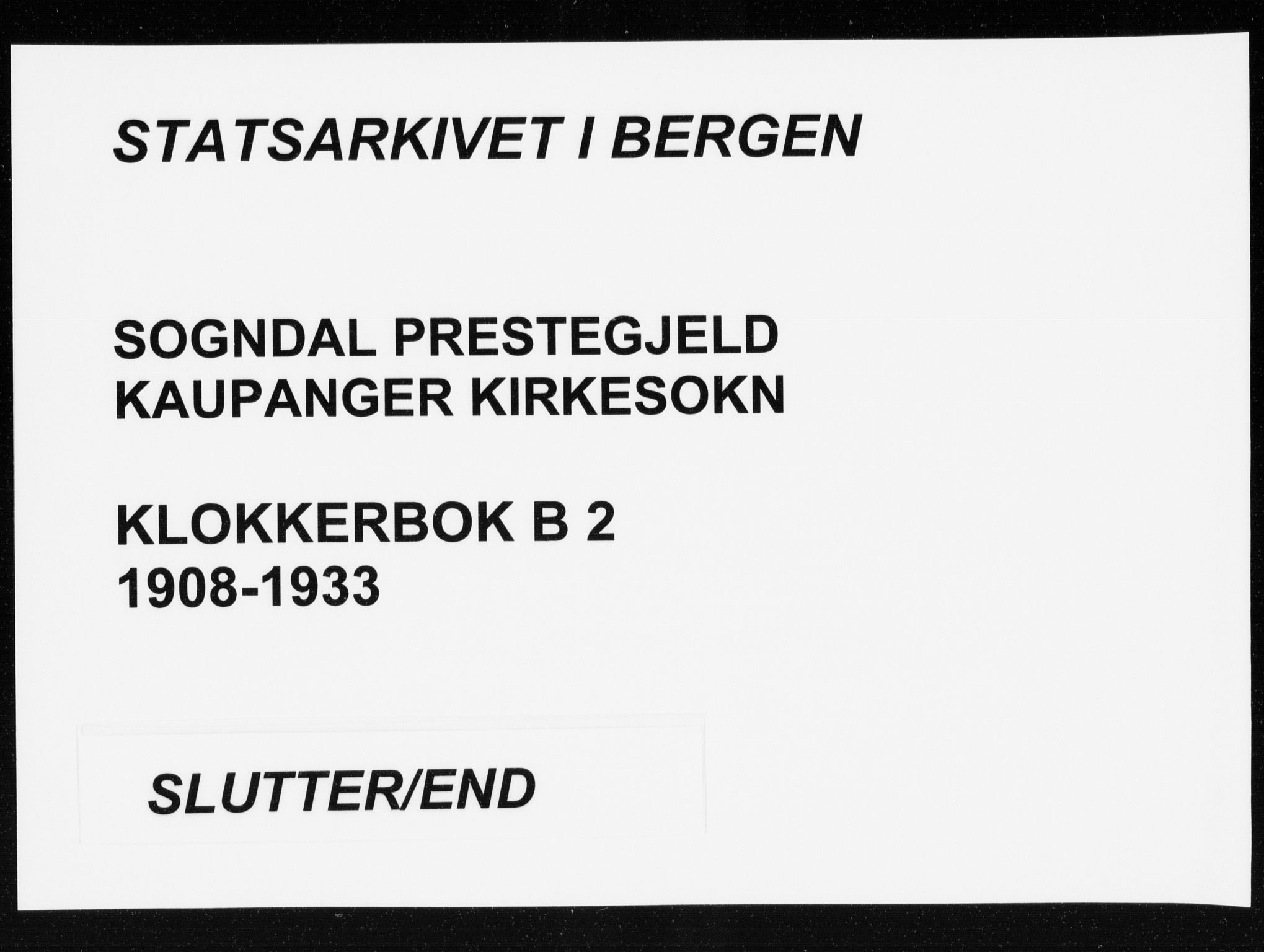 Sogndal sokneprestembete, SAB/A-81301/H/Hab/Habb/L0002: Klokkerbok nr. B 2, 1908-1933, s. 101