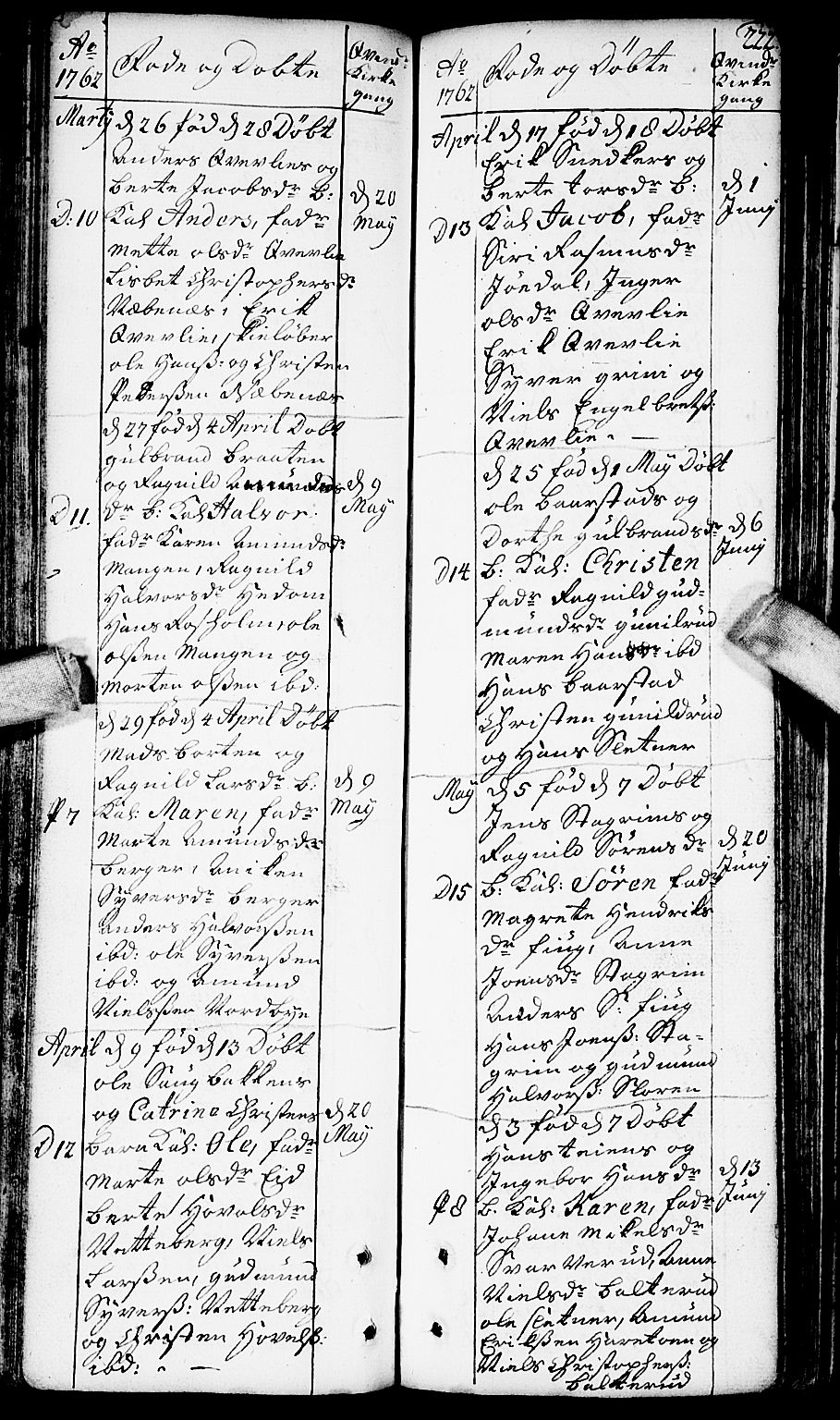 Aurskog prestekontor Kirkebøker, SAO/A-10304a/F/Fa/L0002: Ministerialbok nr. I 2, 1735-1766, s. 222