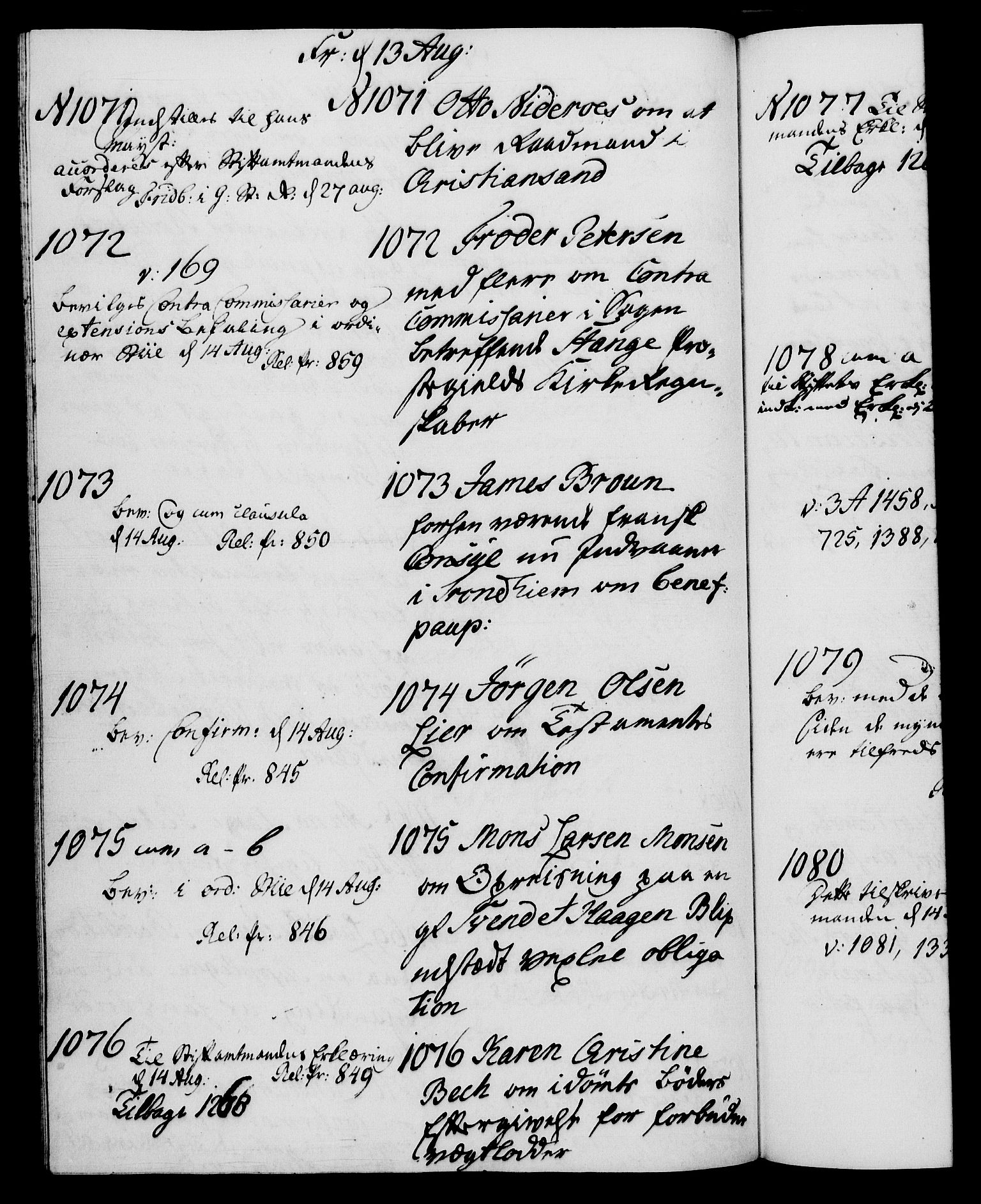 Danske Kanselli 1572-1799, AV/RA-EA-3023/I/Ia/L0002: 3. departements journal, 1772