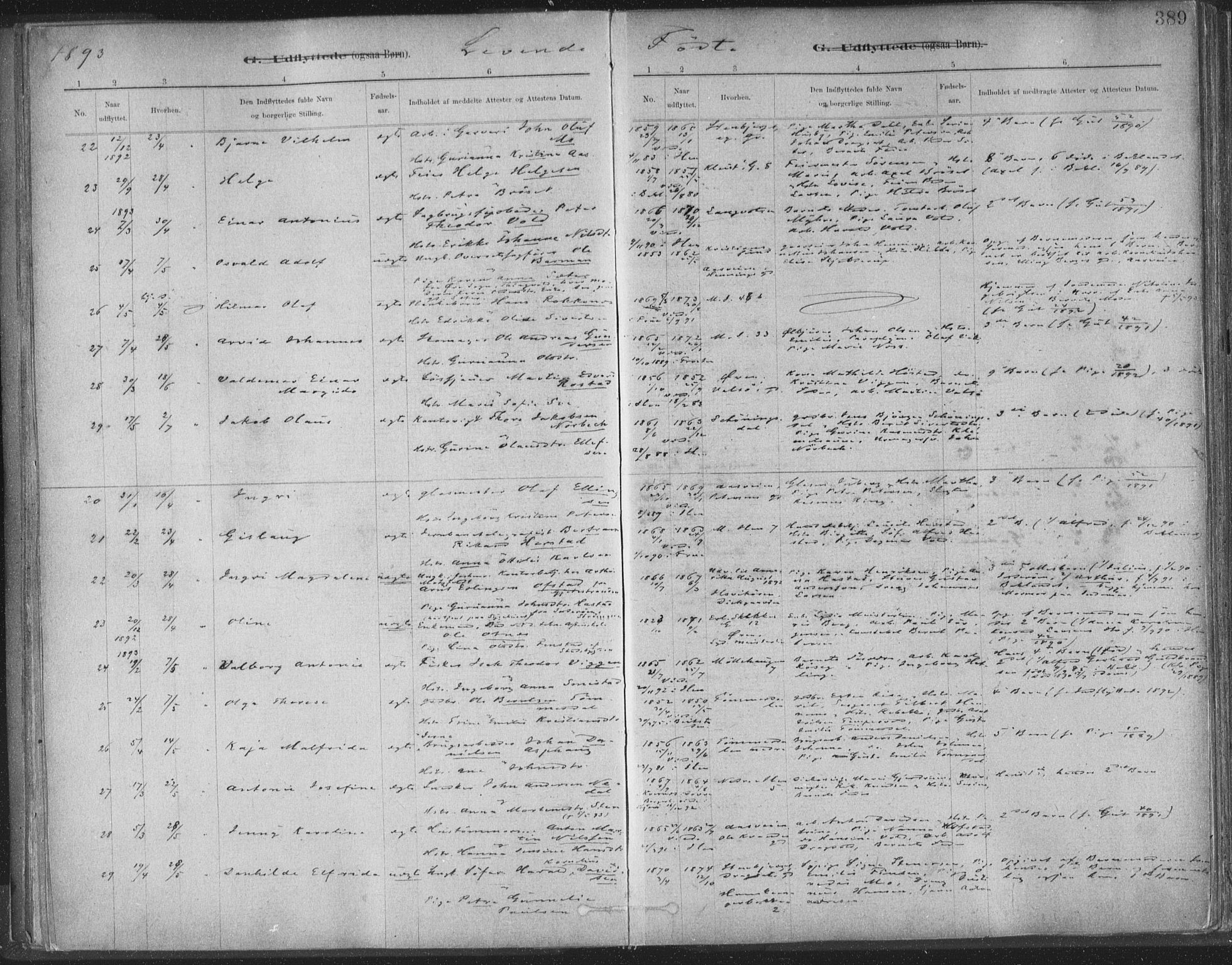 Ministerialprotokoller, klokkerbøker og fødselsregistre - Sør-Trøndelag, AV/SAT-A-1456/603/L0163: Ministerialbok nr. 603A02, 1879-1895, s. 389