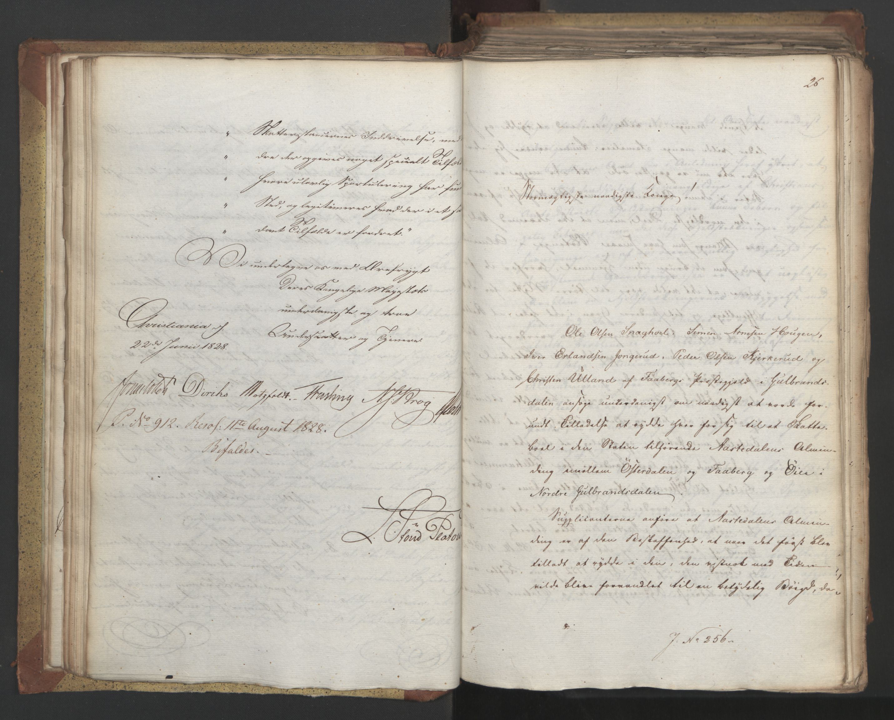 Statsrådsavdelingen i Stockholm, AV/RA-S-1003/D/Da/L0055: Regjeringsinnstillinger nr. 231-435, 1828, s. 61