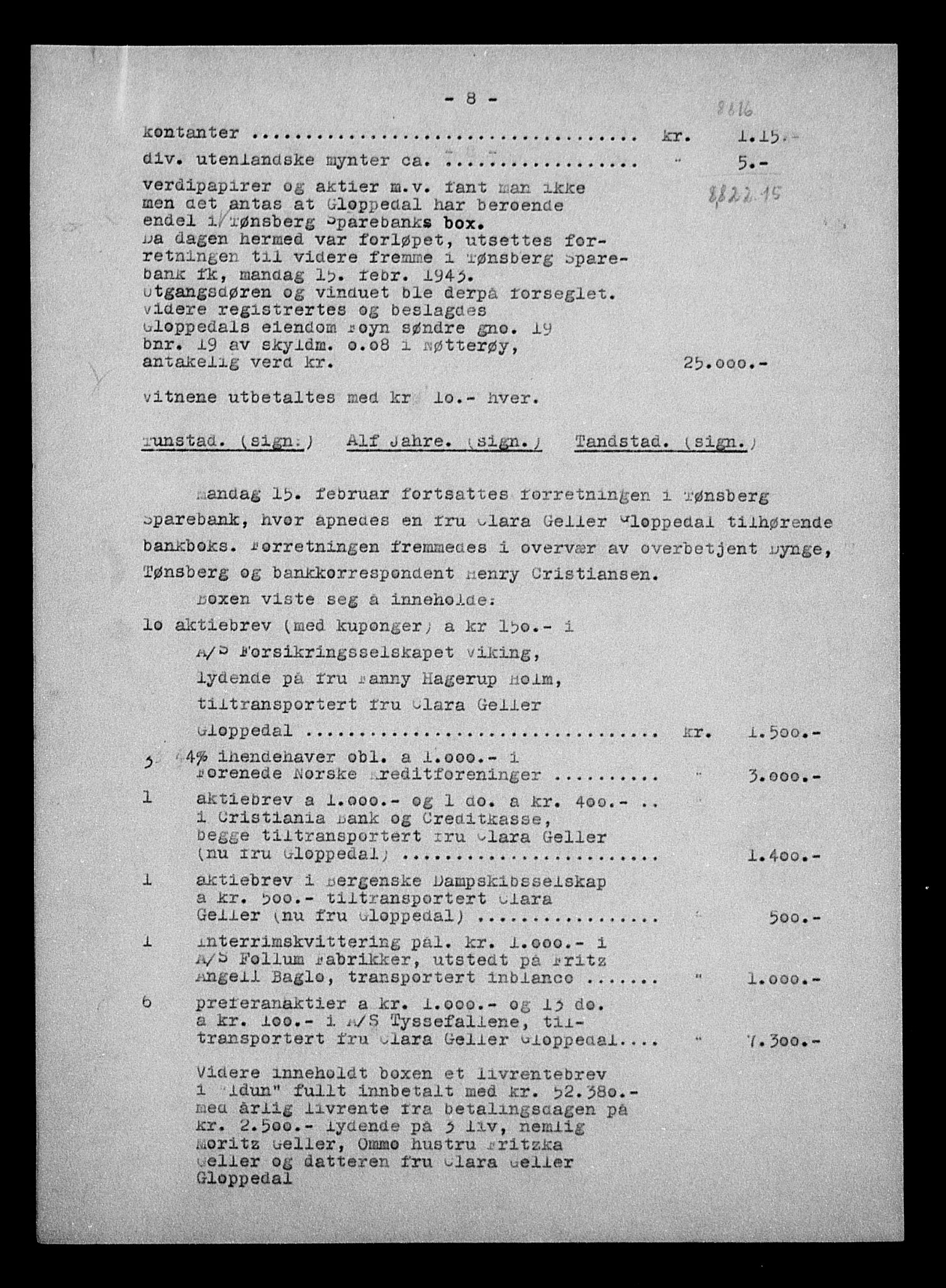 Justisdepartementet, Tilbakeføringskontoret for inndratte formuer, AV/RA-S-1564/H/Hc/Hcd/L0995: --, 1945-1947, s. 807
