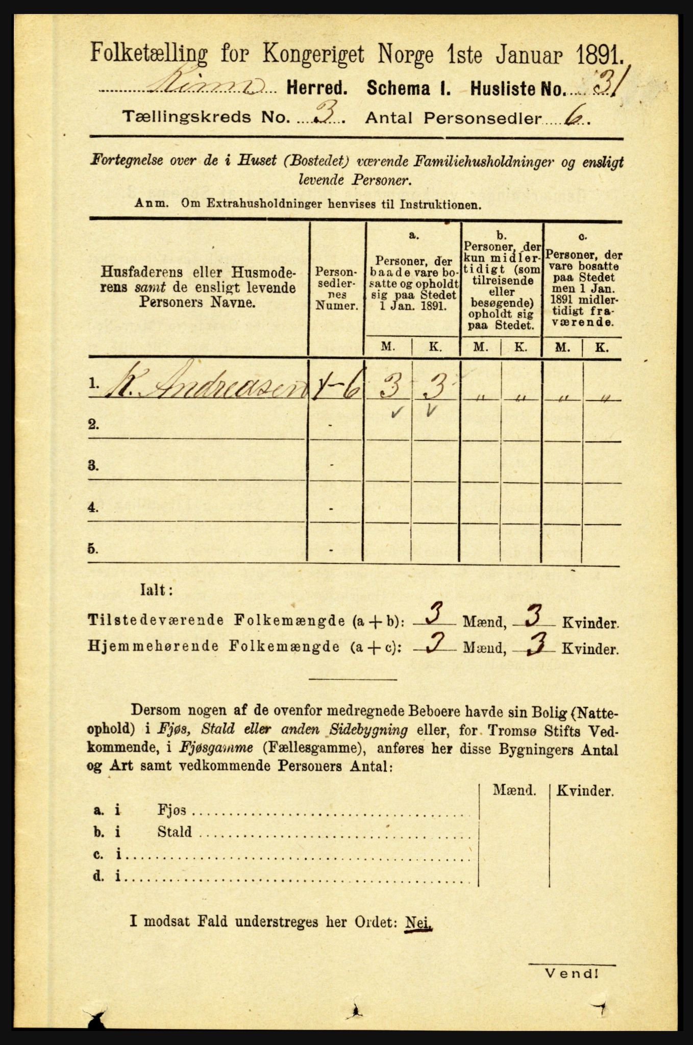 RA, Folketelling 1891 for 1437 Kinn herred, 1891, s. 914
