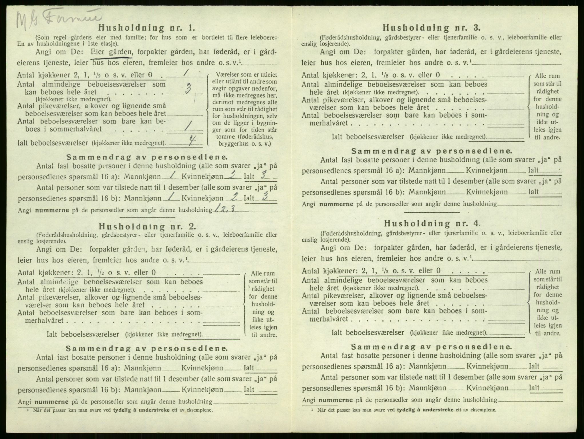 SAKO, Folketelling 1920 for 0724 Sandeherred herred, 1920, s. 1927