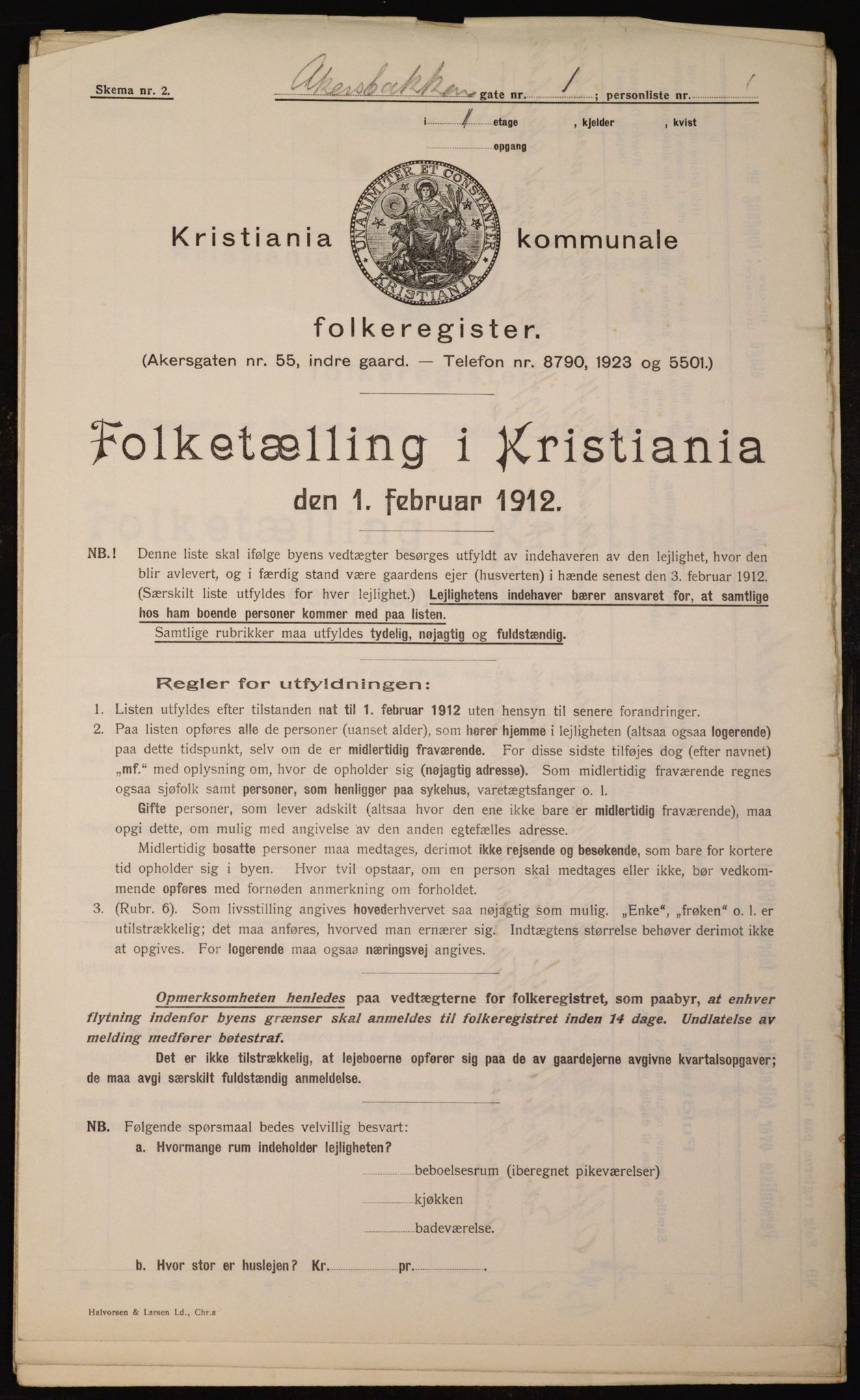 OBA, Kommunal folketelling 1.2.1912 for Kristiania, 1912, s. 28