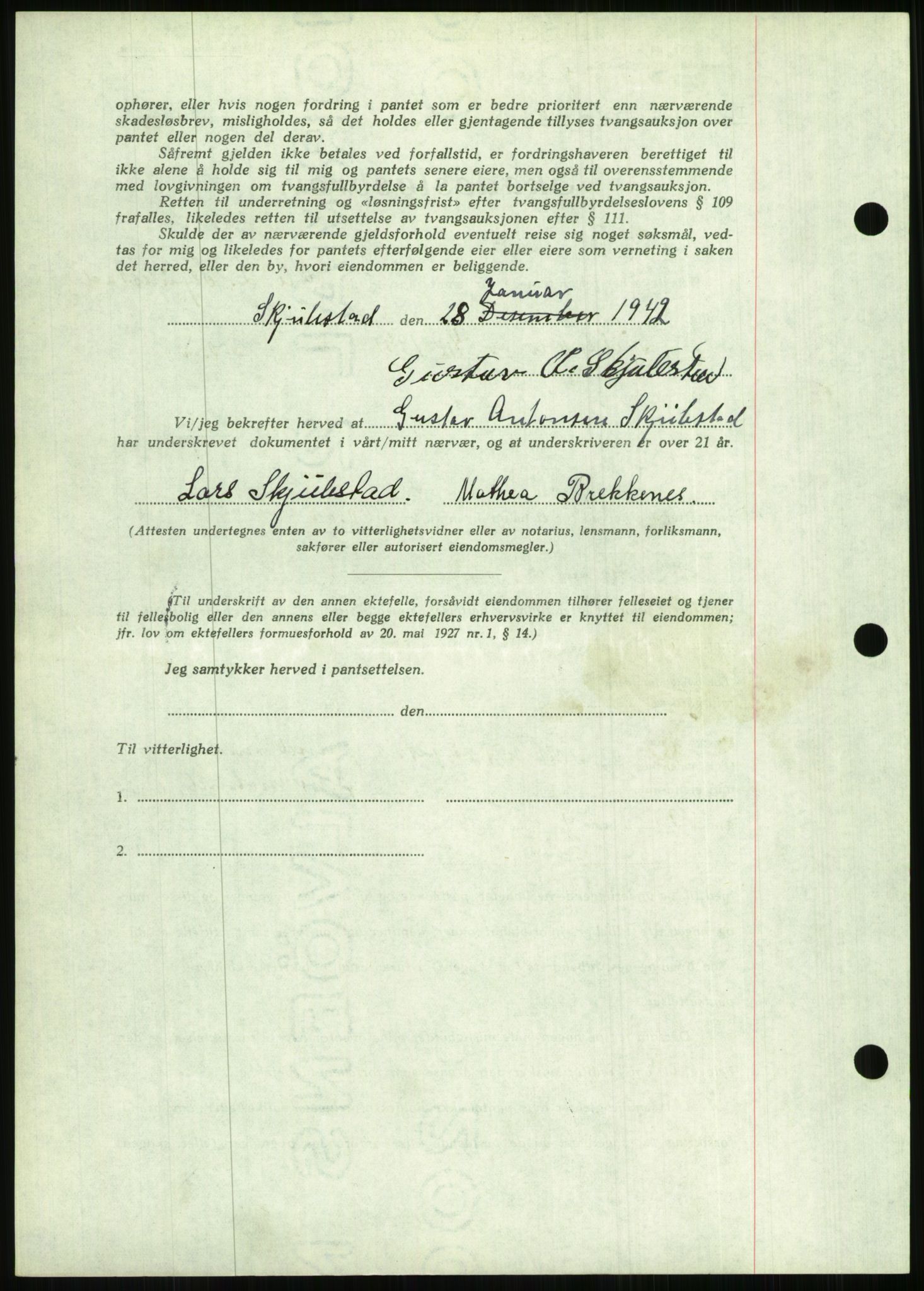 Nedenes sorenskriveri, SAK/1221-0006/G/Gb/Gbb/L0001: Pantebok nr. I, 1939-1942, Dagboknr: 158/1942