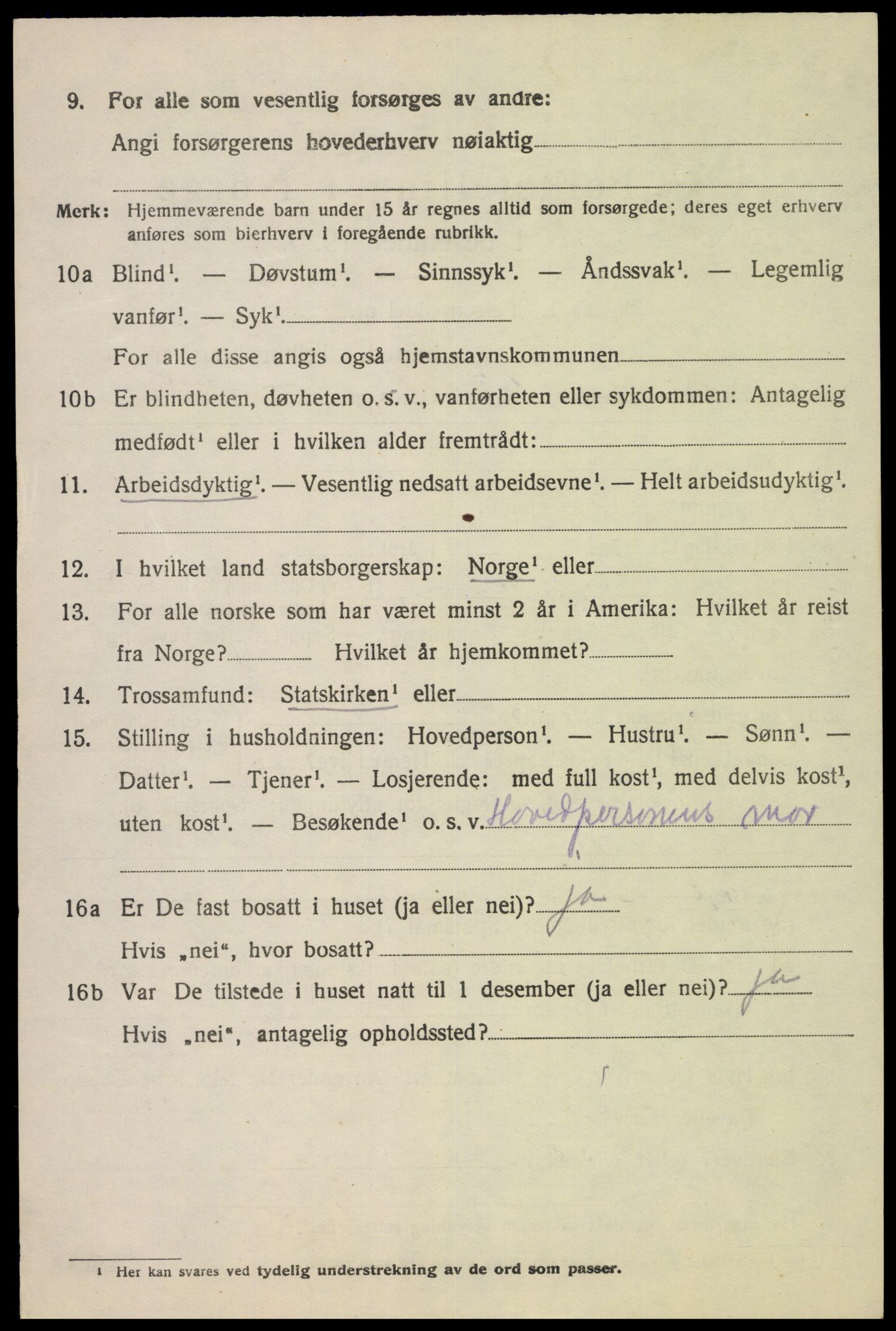 SAK, Folketelling 1920 for 1036 Fjotland herred, 1920, s. 679
