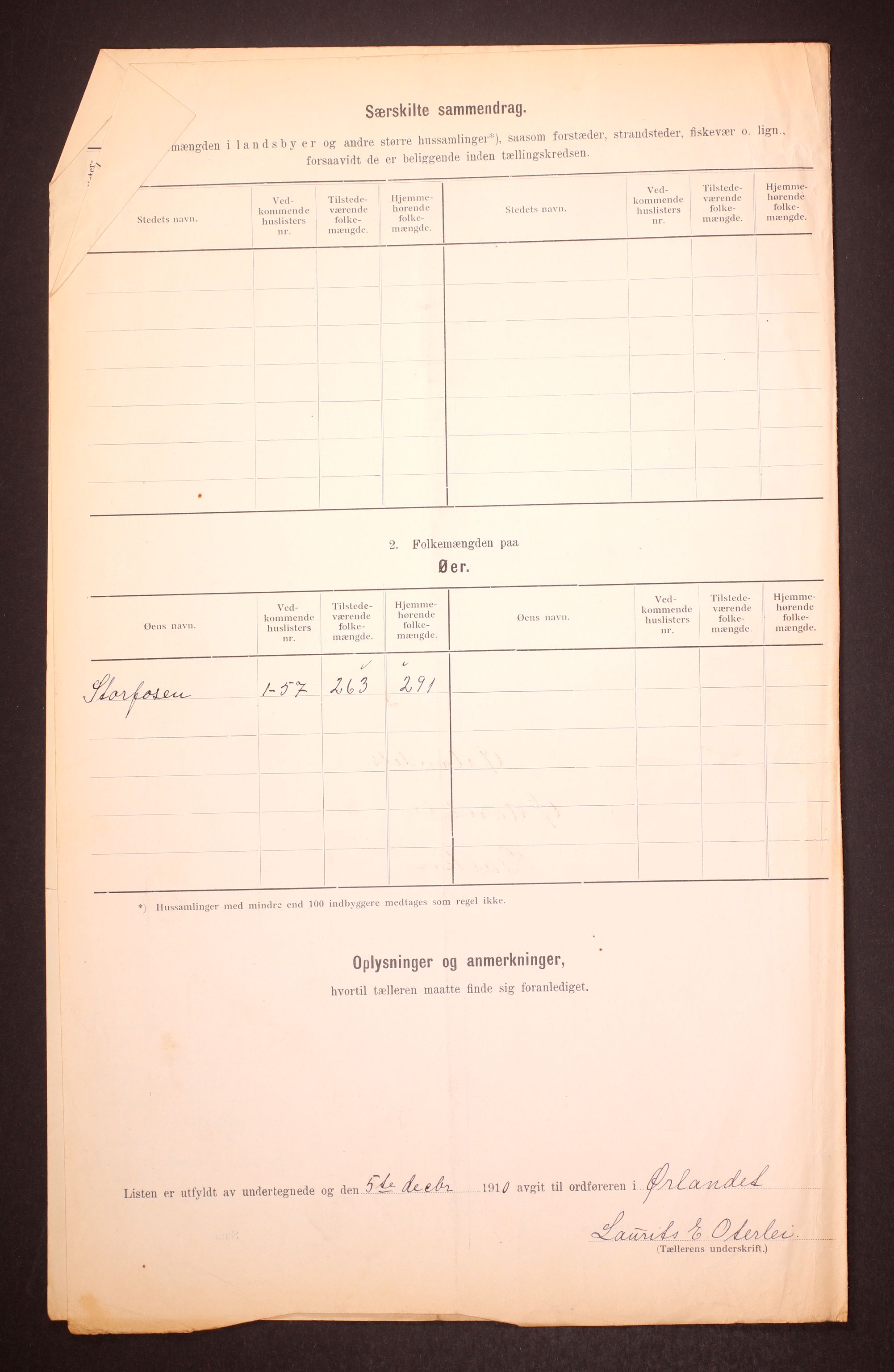 RA, Folketelling 1910 for 1621 Ørland herred, 1910, s. 9