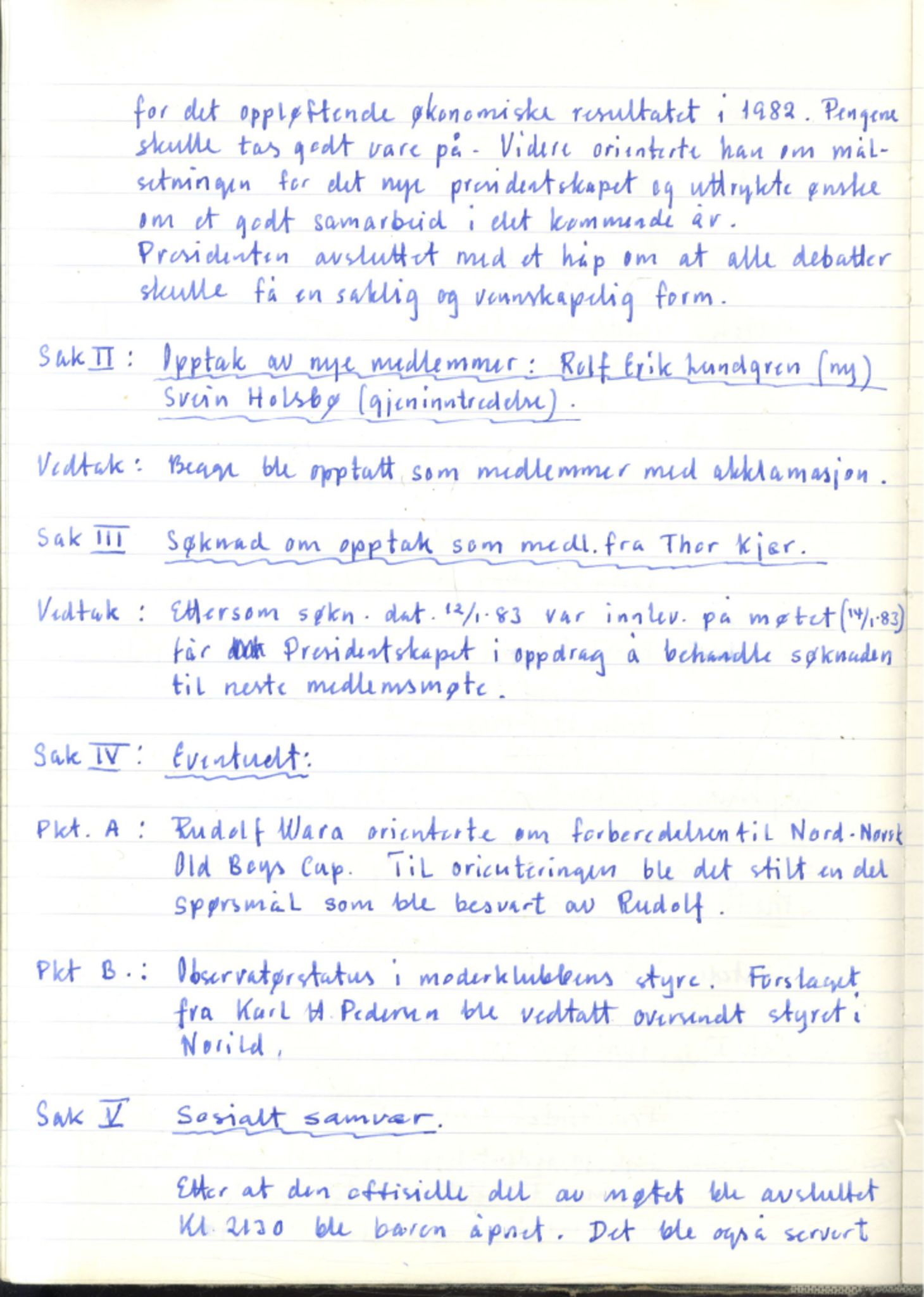 Norild Old Star Club, FMFB/A-1039/A/L0001: Møteprotokoll, 1978-1990, s. 54