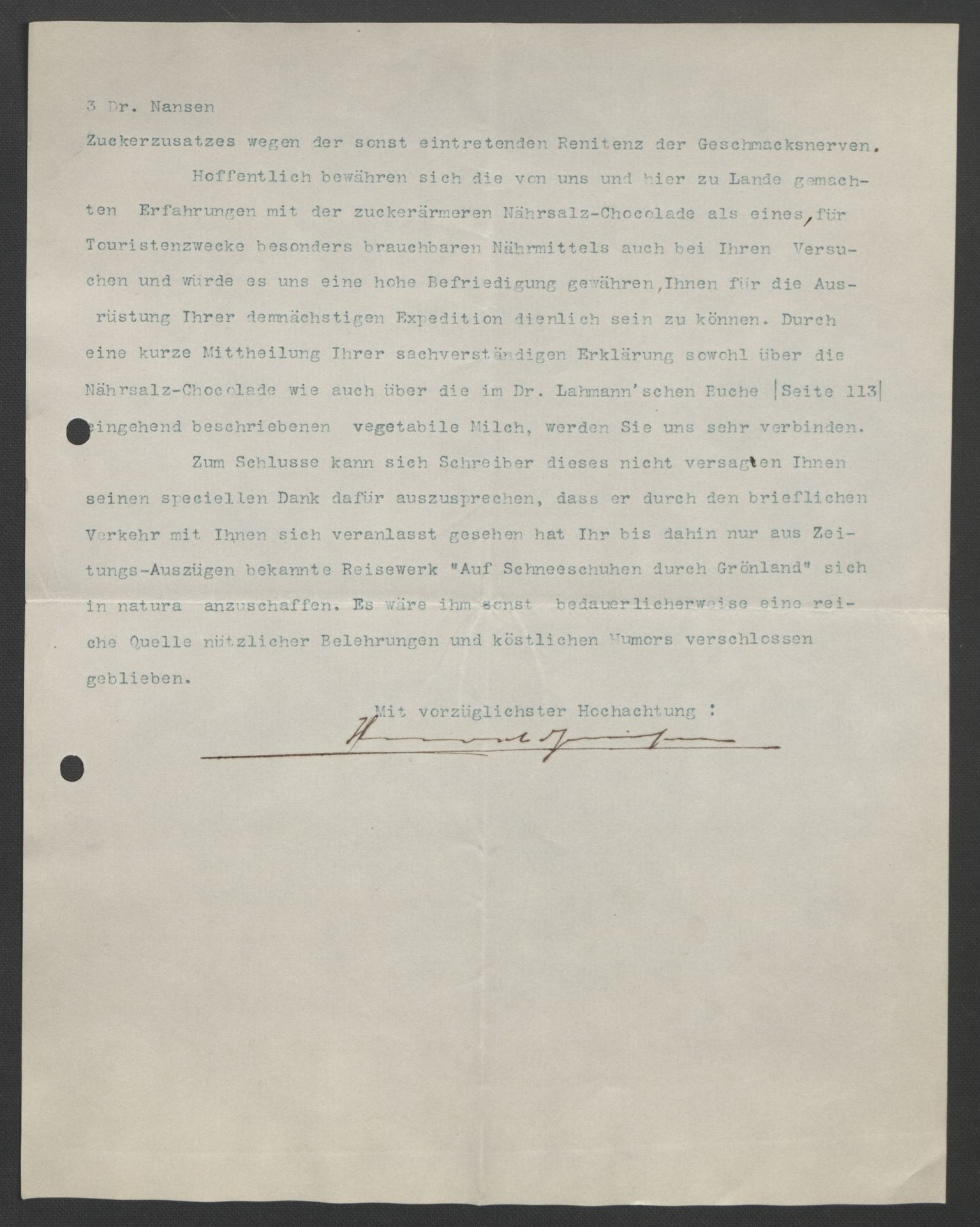 Arbeidskomitéen for Fridtjof Nansens polarekspedisjon, AV/RA-PA-0061/D/L0004: Innk. brev og telegrammer vedr. proviant og utrustning, 1892-1893, s. 326