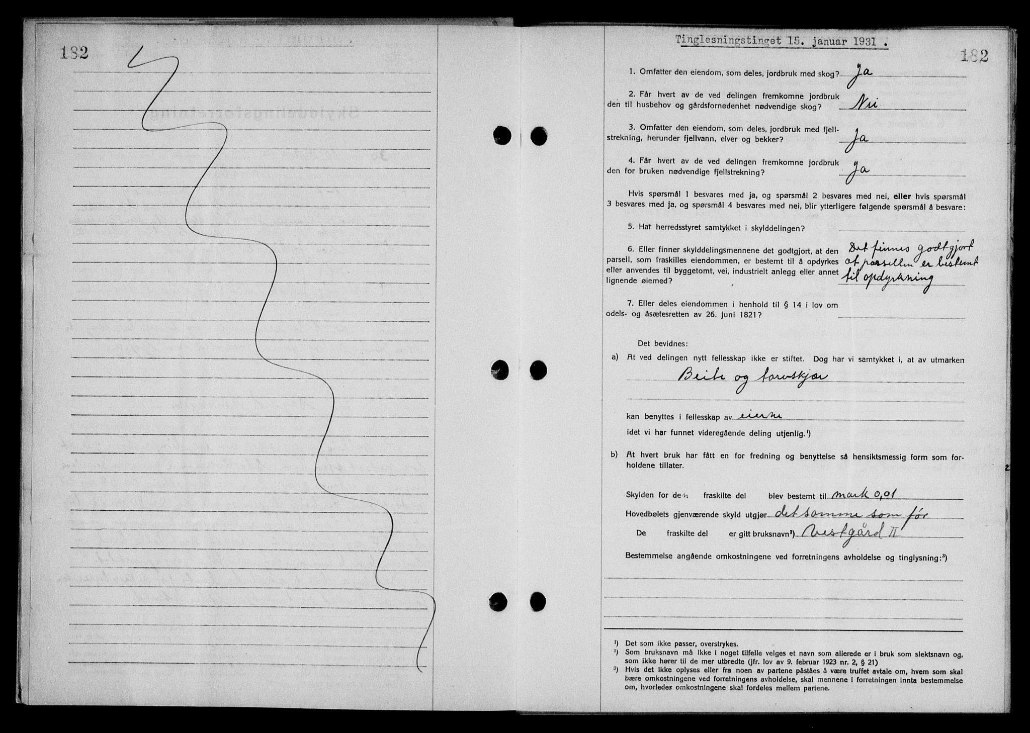 Steigen og Ofoten sorenskriveri, SAT/A-0030/1/2/2C/L0018/0001: Pantebok nr. 20-II og 21, 1930-1931, Tingl.dato: 15.01.1931