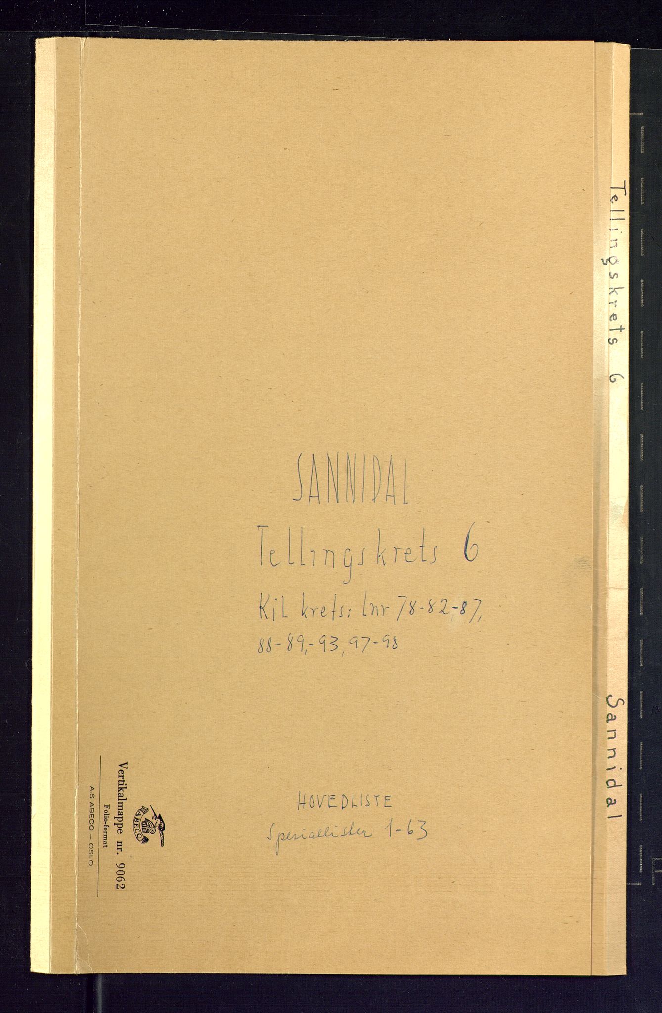 SAKO, Folketelling 1875 for 0816P Sannidal prestegjeld, 1875, s. 20