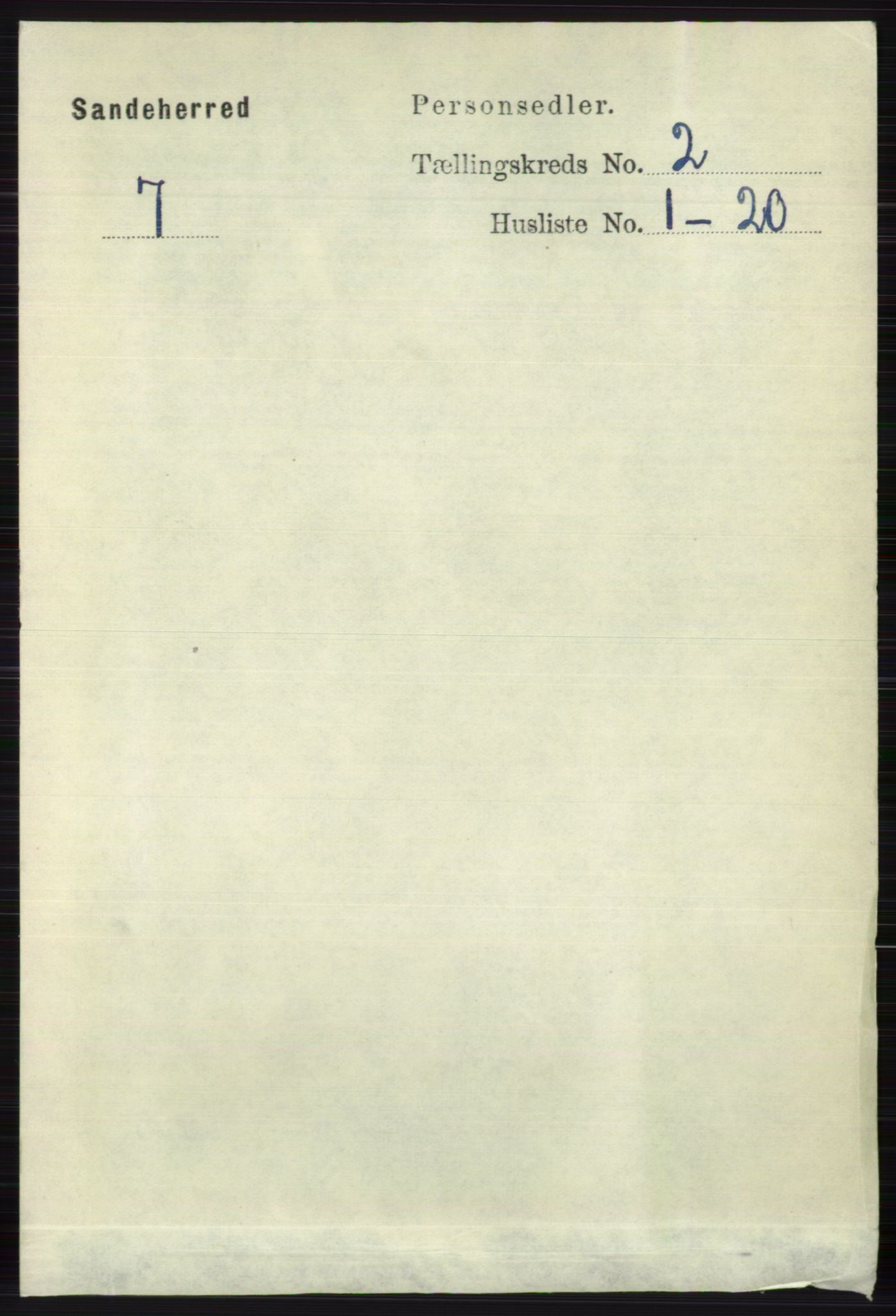 RA, Folketelling 1891 for 0724 Sandeherred herred, 1891, s. 990