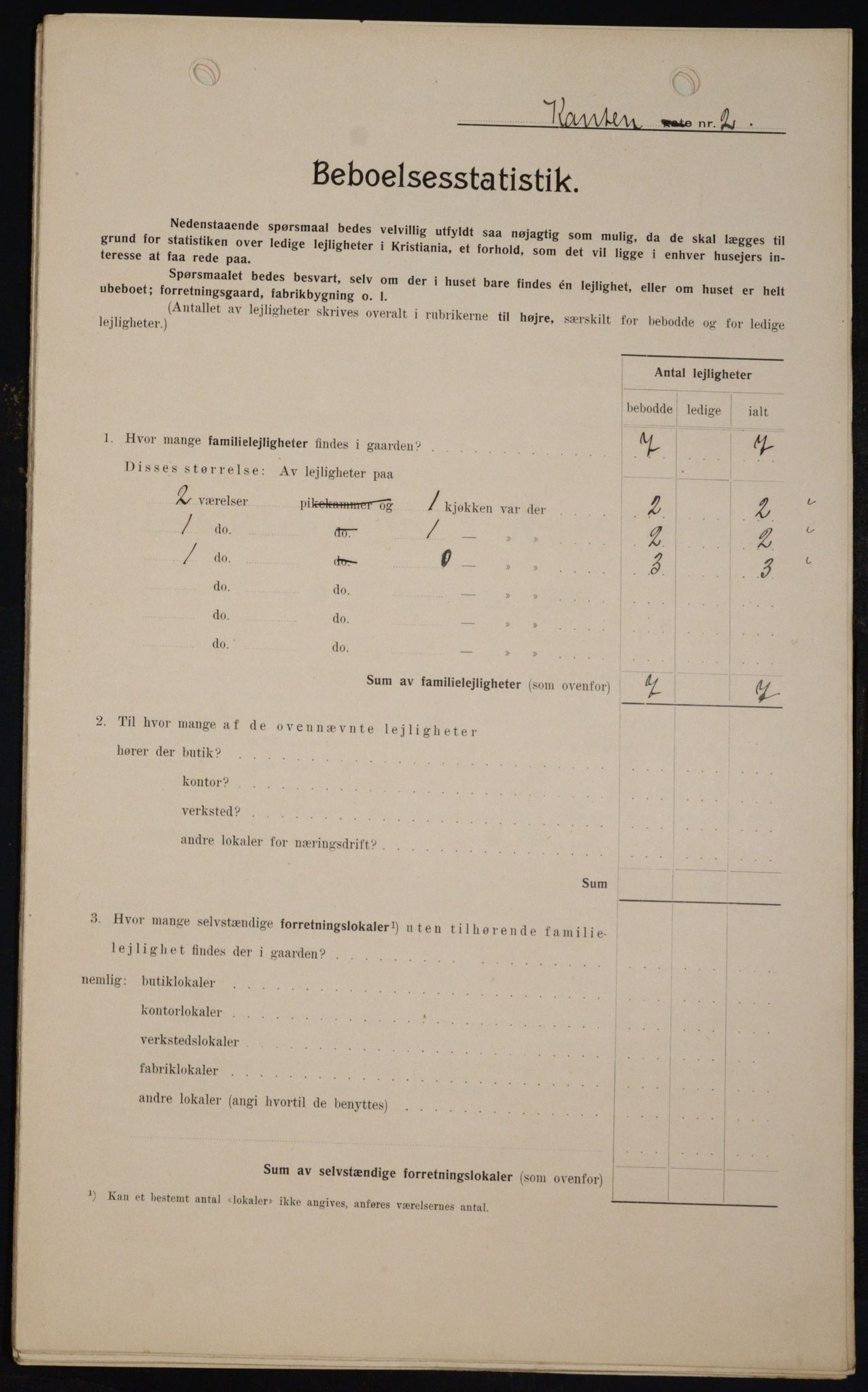 OBA, Kommunal folketelling 1.2.1909 for Kristiania kjøpstad, 1909, s. 43973