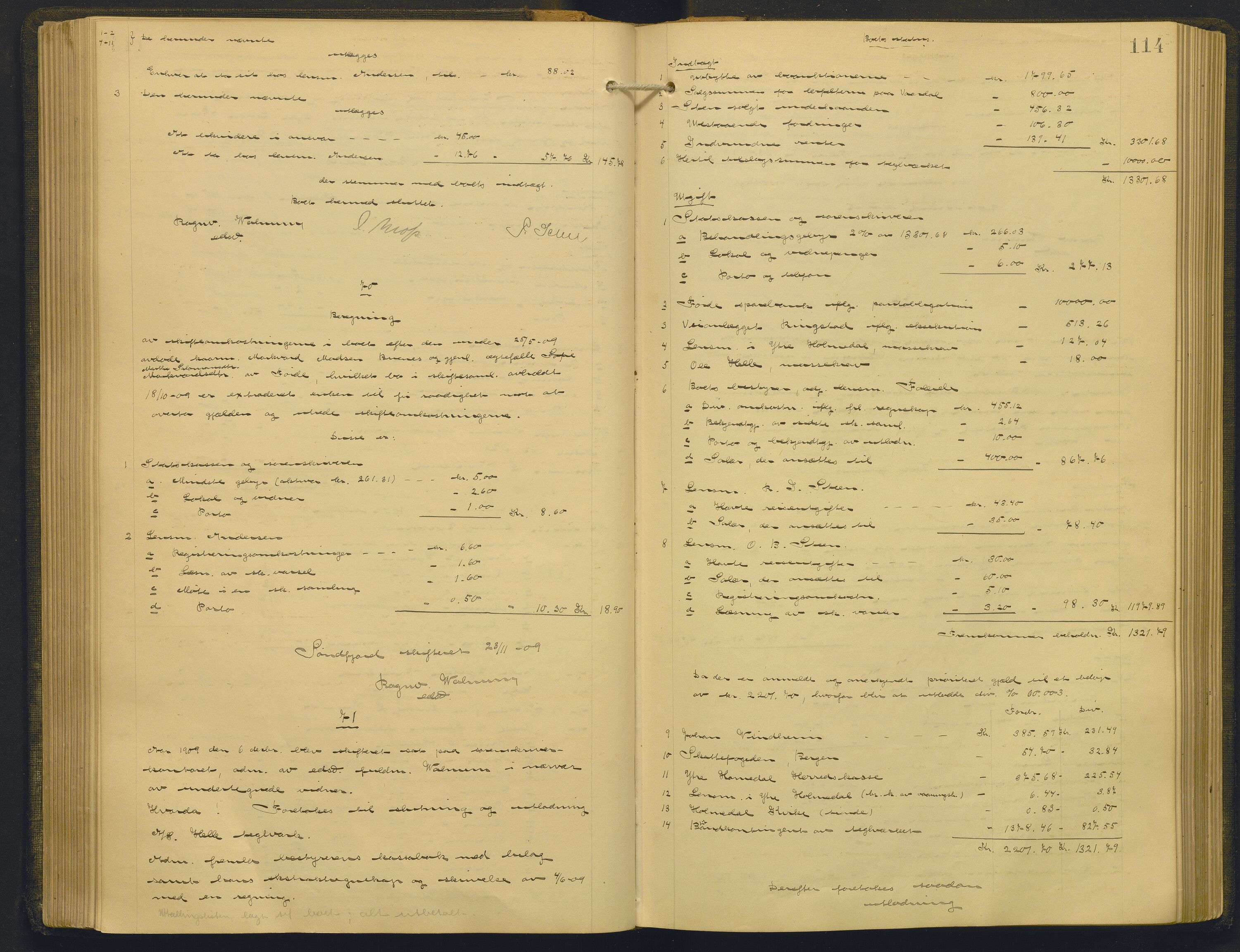 Sunnfjord tingrett, AV/SAB-A-3201/1/H/Hd/L0010: Skifteutlodningsprotokoll, 1907-1914, s. 113b-114a