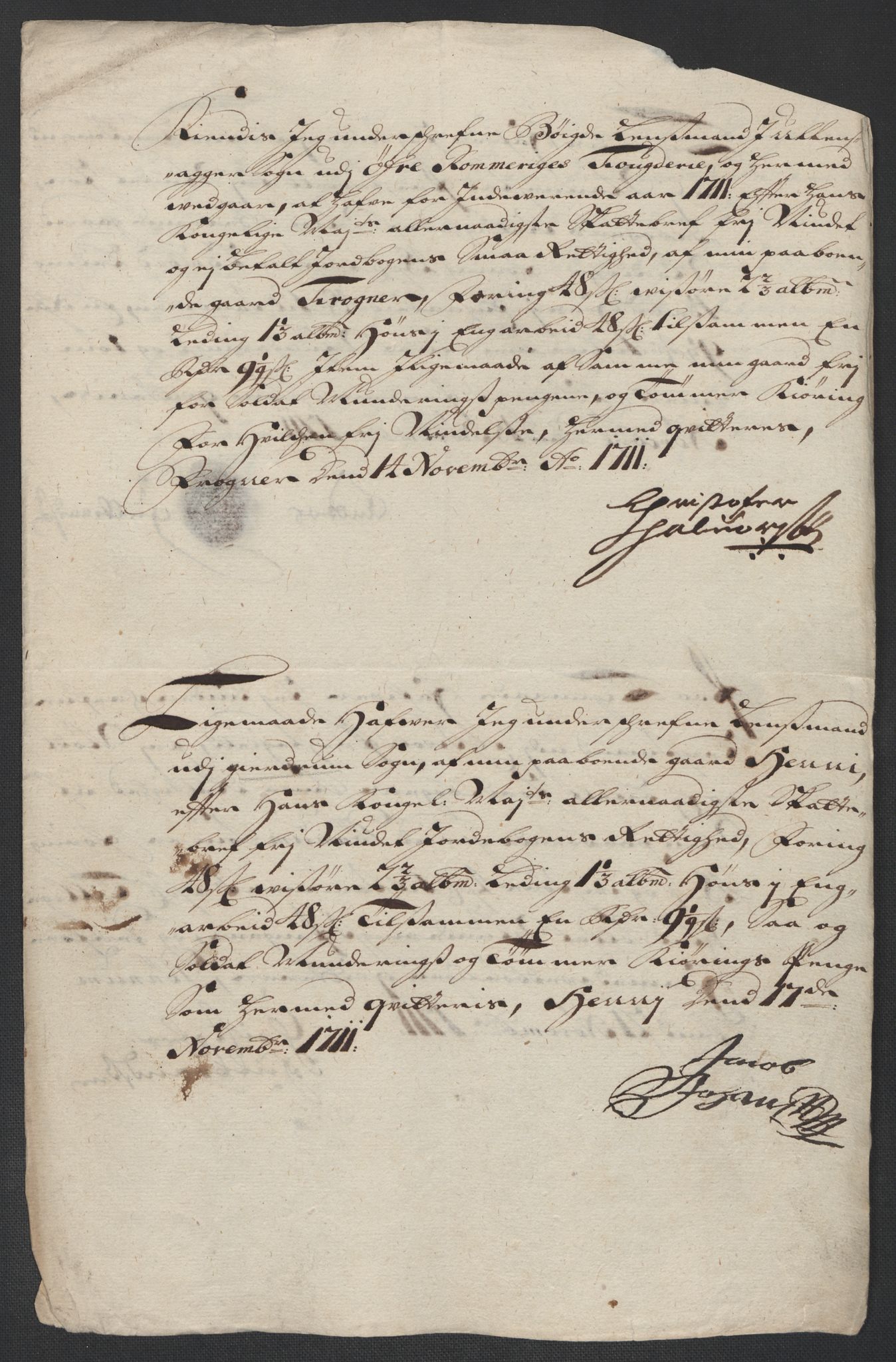 Rentekammeret inntil 1814, Reviderte regnskaper, Fogderegnskap, AV/RA-EA-4092/R12/L0720: Fogderegnskap Øvre Romerike, 1710-1711, s. 480