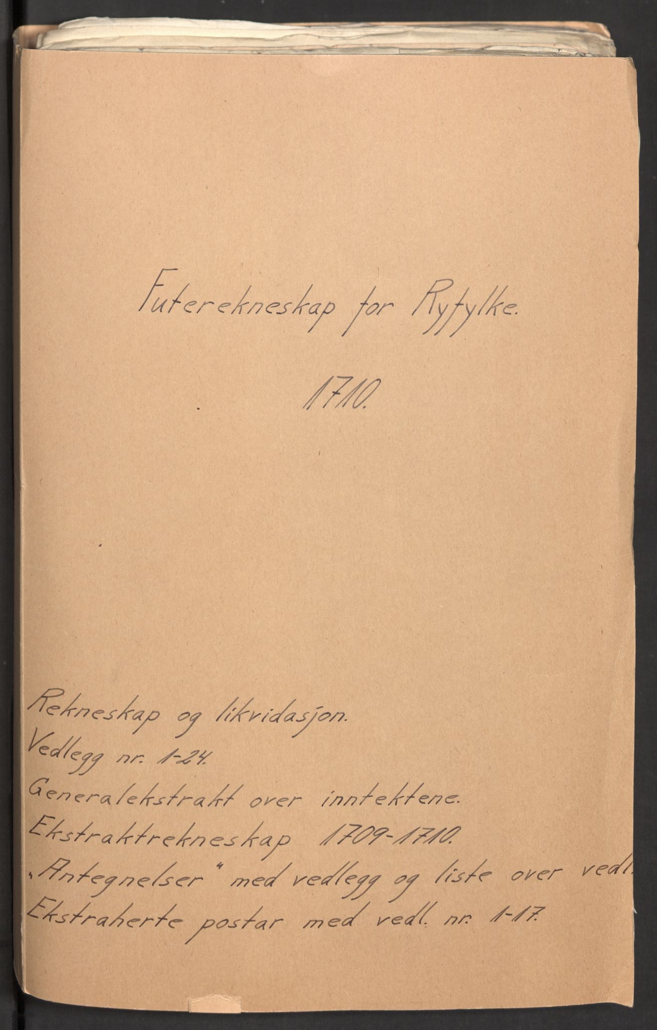 Rentekammeret inntil 1814, Reviderte regnskaper, Fogderegnskap, AV/RA-EA-4092/R47/L2862: Fogderegnskap Ryfylke, 1710, s. 2