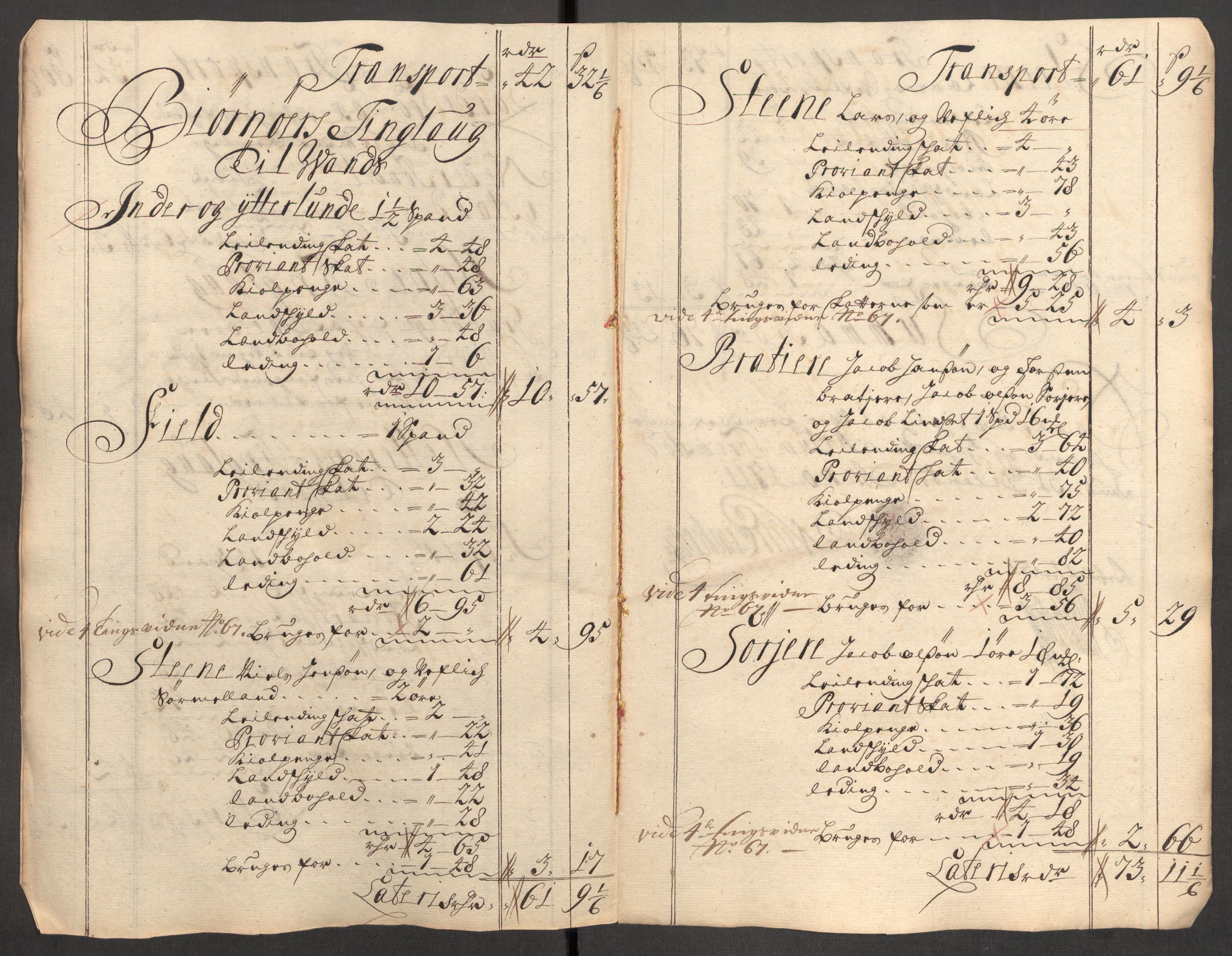 Rentekammeret inntil 1814, Reviderte regnskaper, Fogderegnskap, RA/EA-4092/R57/L3860: Fogderegnskap Fosen, 1711, s. 202