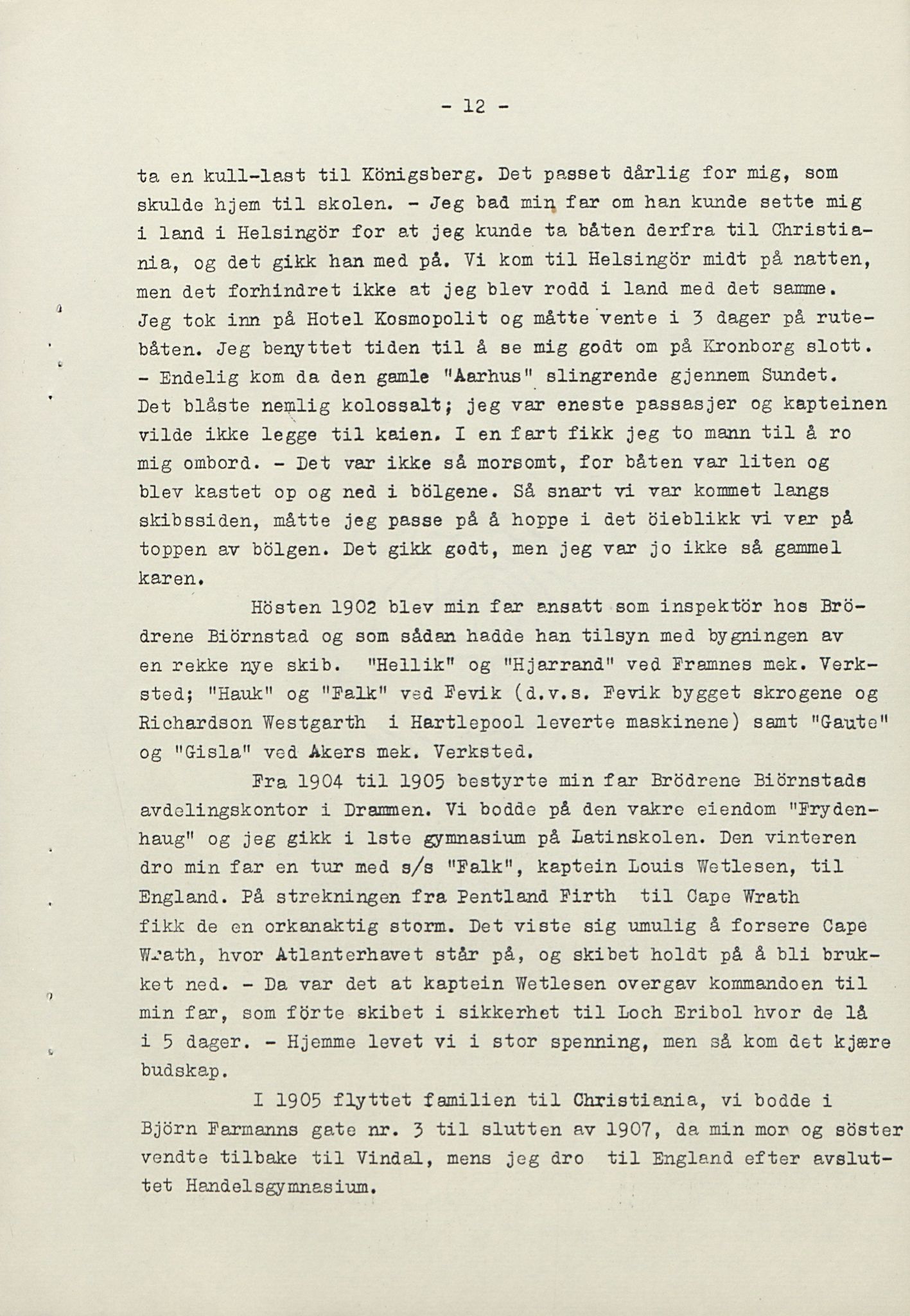 Rikard Berge, TEMU/TGM-A-1003/F/L0016/0023: 529-550 / 550 Slekt- og personalhistorie, om drikkehorn og eventuelt andre gjenstander, 1916-1926