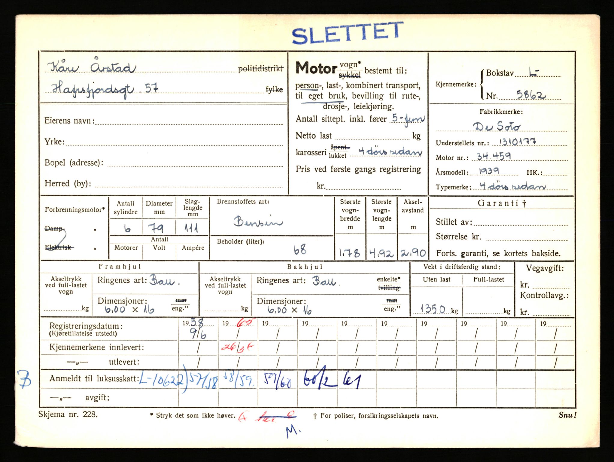 Stavanger trafikkstasjon, AV/SAST-A-101942/0/F/L0015: L-5500 - L-5949, 1930-1971, s. 1615