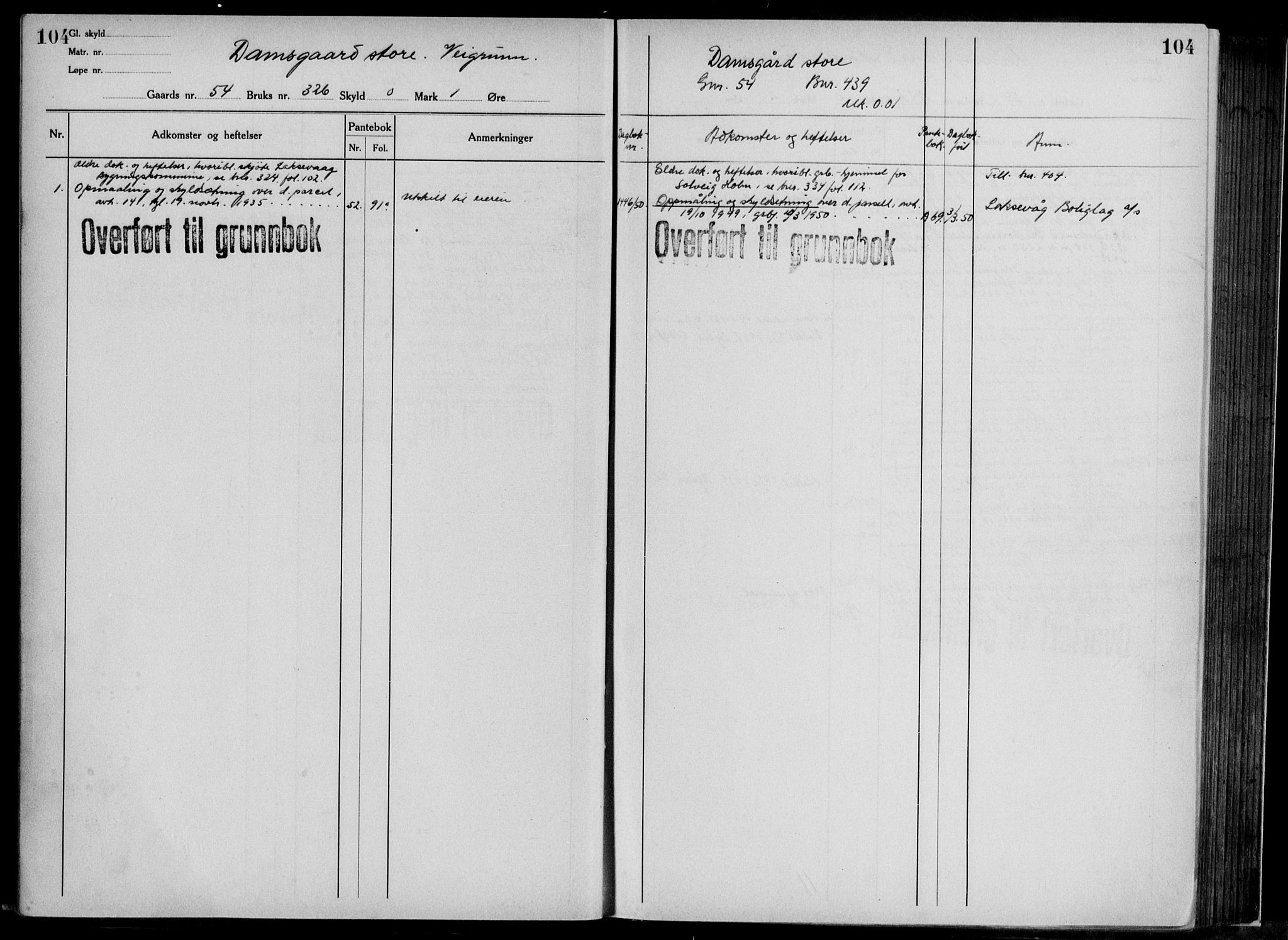 Midhordland sorenskriveri, AV/SAB-A-3001/1/G/Ga/Gab/L0117: Panteregister nr. II.A.b.117, s. 104