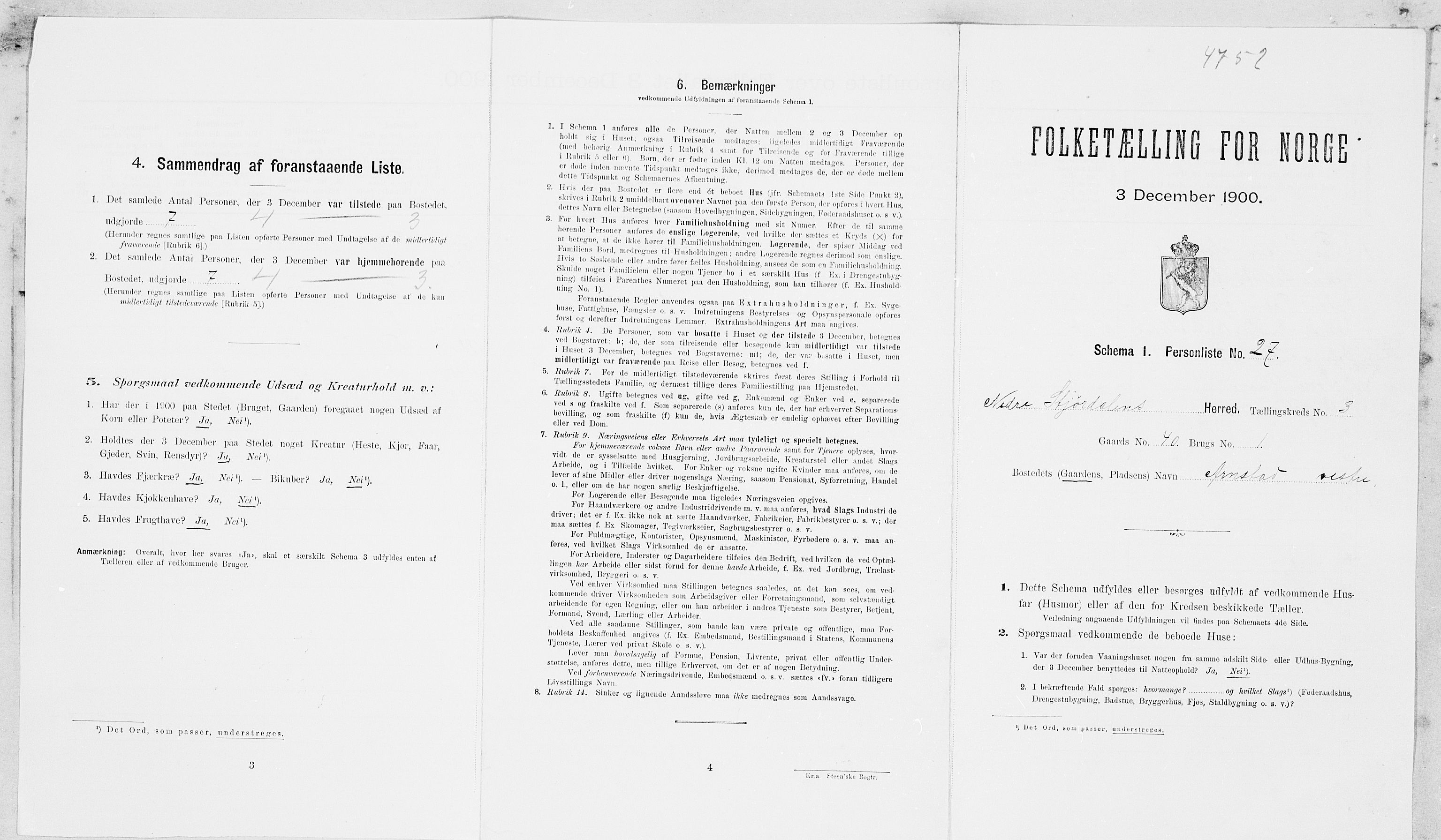 SAT, Folketelling 1900 for 1714 Nedre Stjørdal herred, 1900, s. 366
