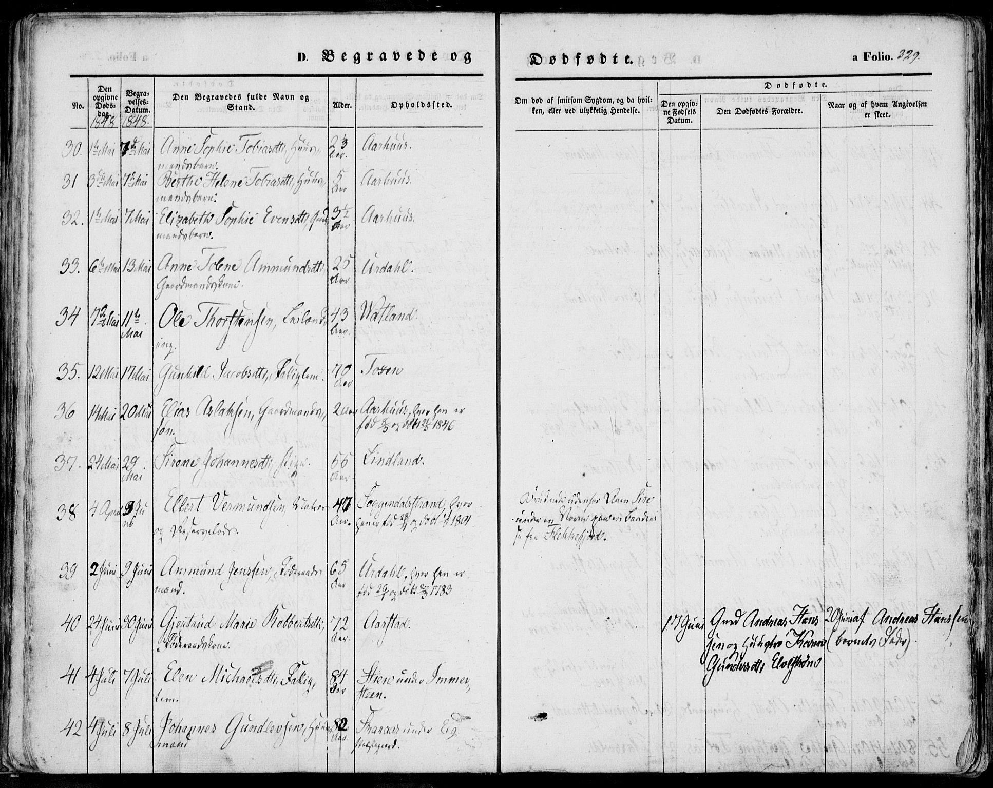 Sokndal sokneprestkontor, AV/SAST-A-101808: Ministerialbok nr. A 8.2, 1842-1857, s. 329