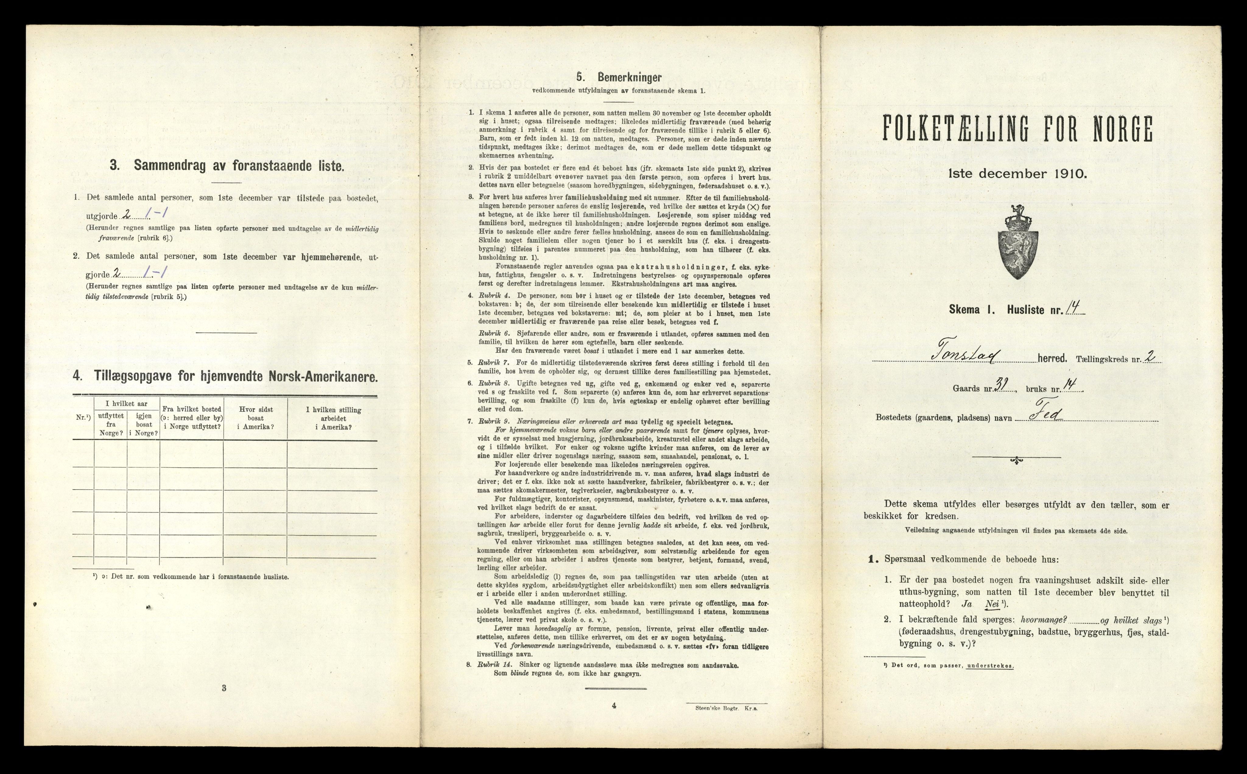 RA, Folketelling 1910 for 1046 Tonstad herred, 1910, s. 84