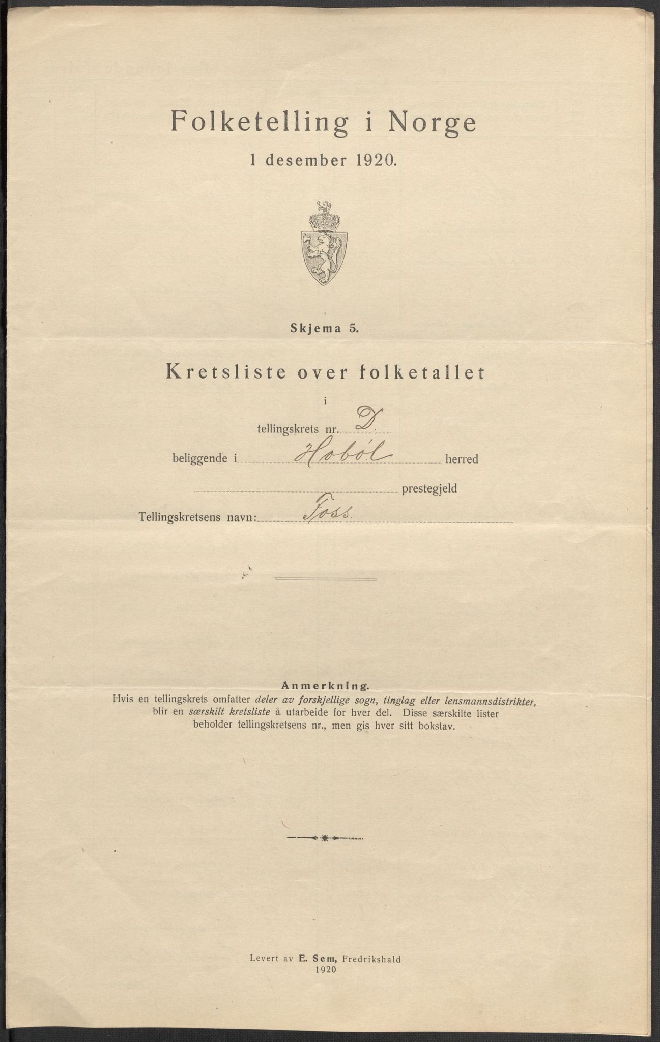 SAO, Folketelling 1920 for 0138 Hobøl herred, 1920, s. 23