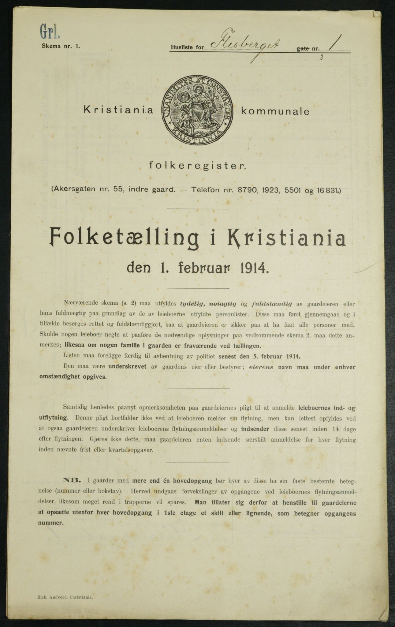 OBA, Kommunal folketelling 1.2.1914 for Kristiania, 1914, s. 24752