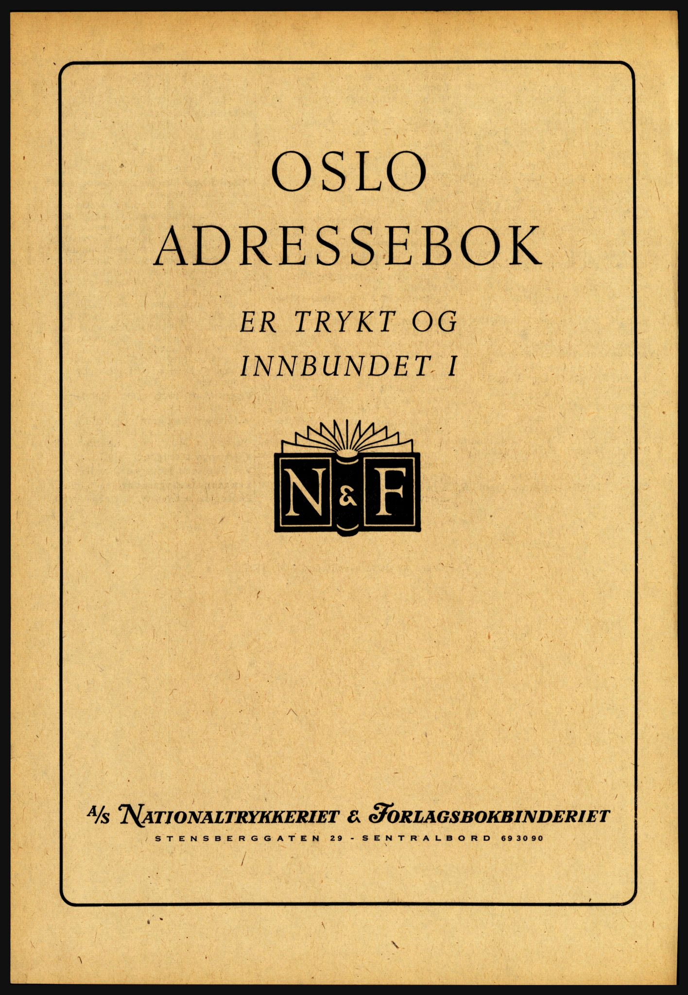 Kristiania/Oslo adressebok, PUBL/-, 1957-1958