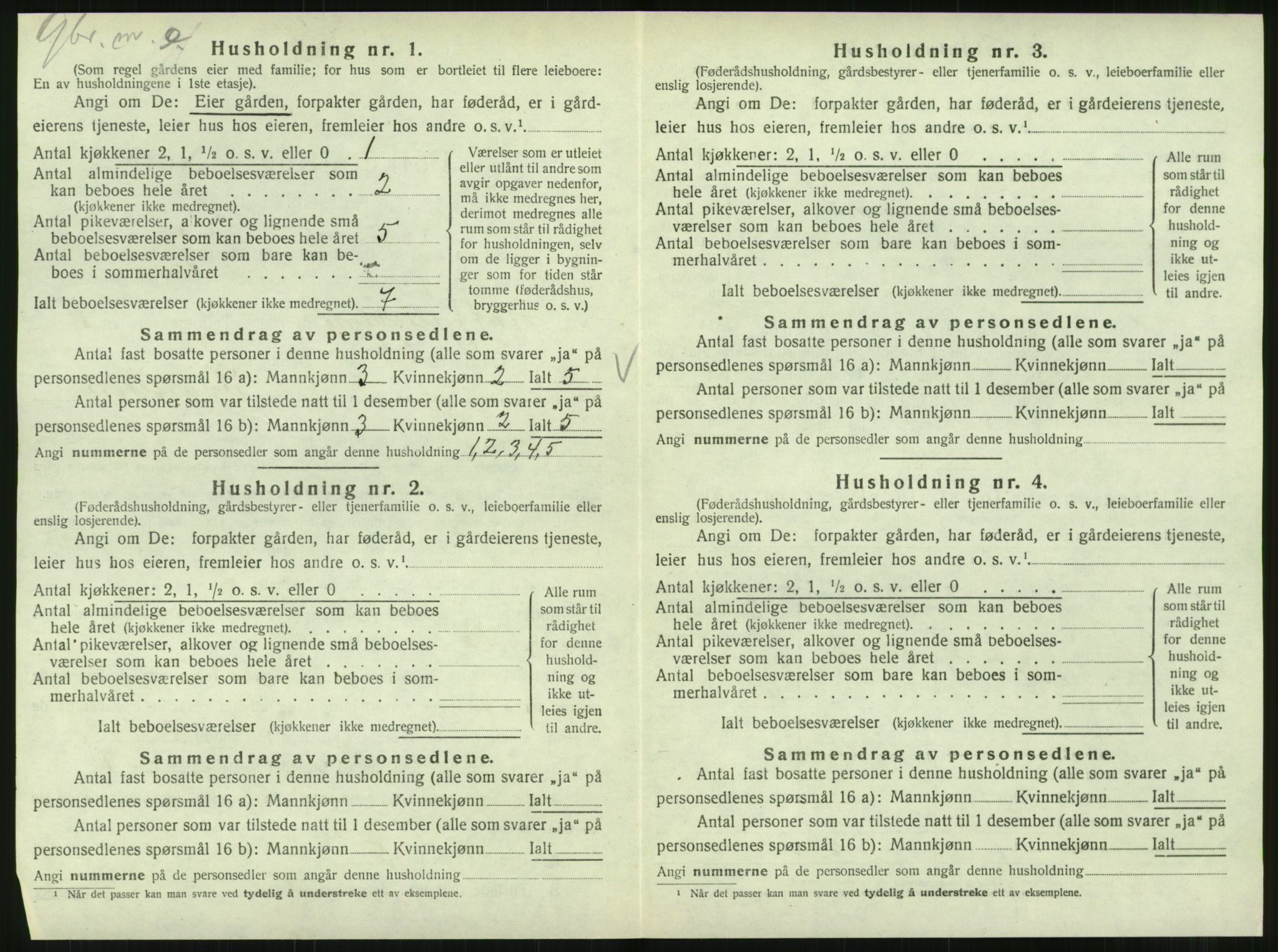 SAT, Folketelling 1920 for 1826 Hattfjelldal herred, 1920, s. 351