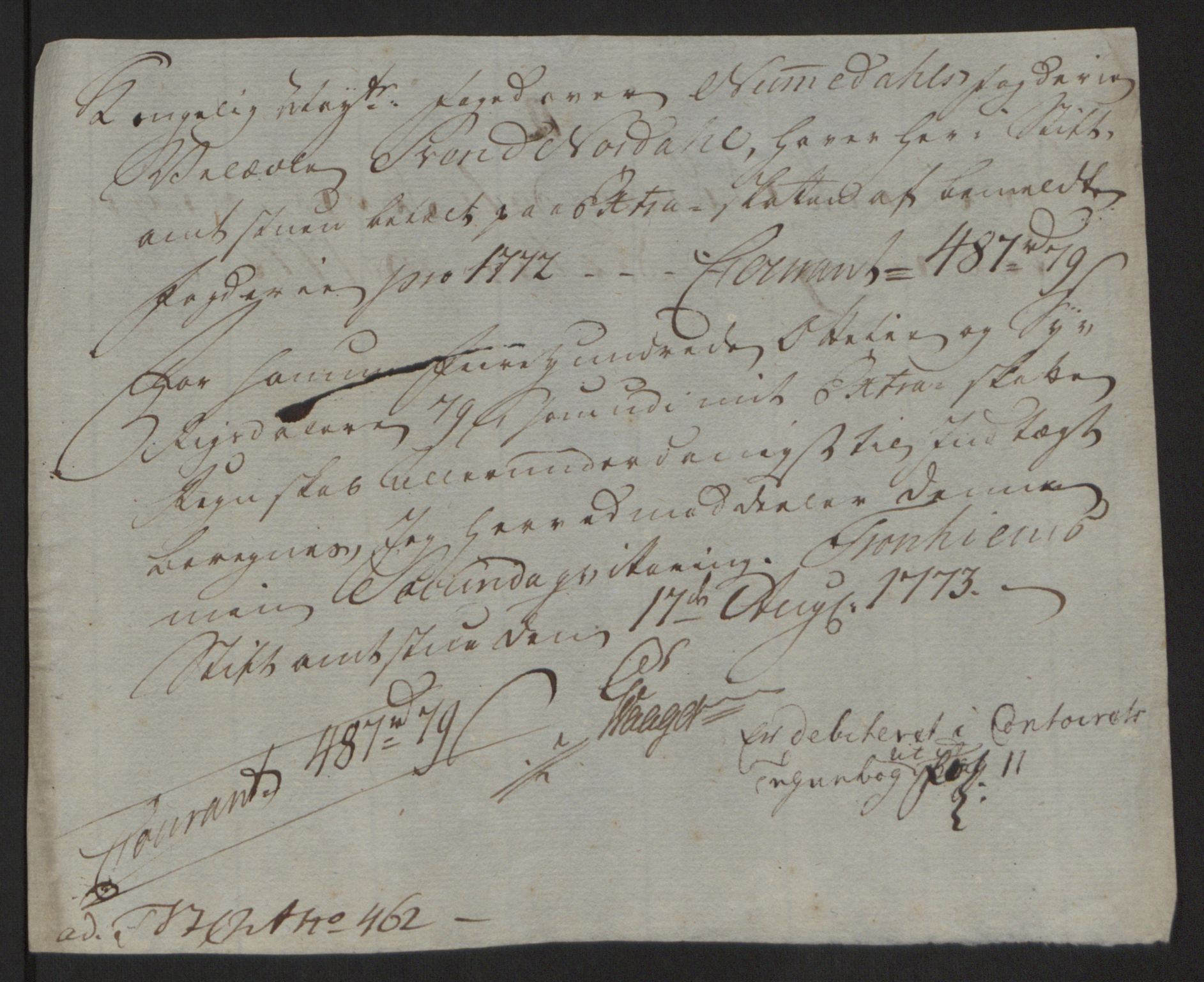 Rentekammeret inntil 1814, Reviderte regnskaper, Fogderegnskap, RA/EA-4092/R64/L4502: Ekstraskatten Namdal, 1762-1772, s. 471
