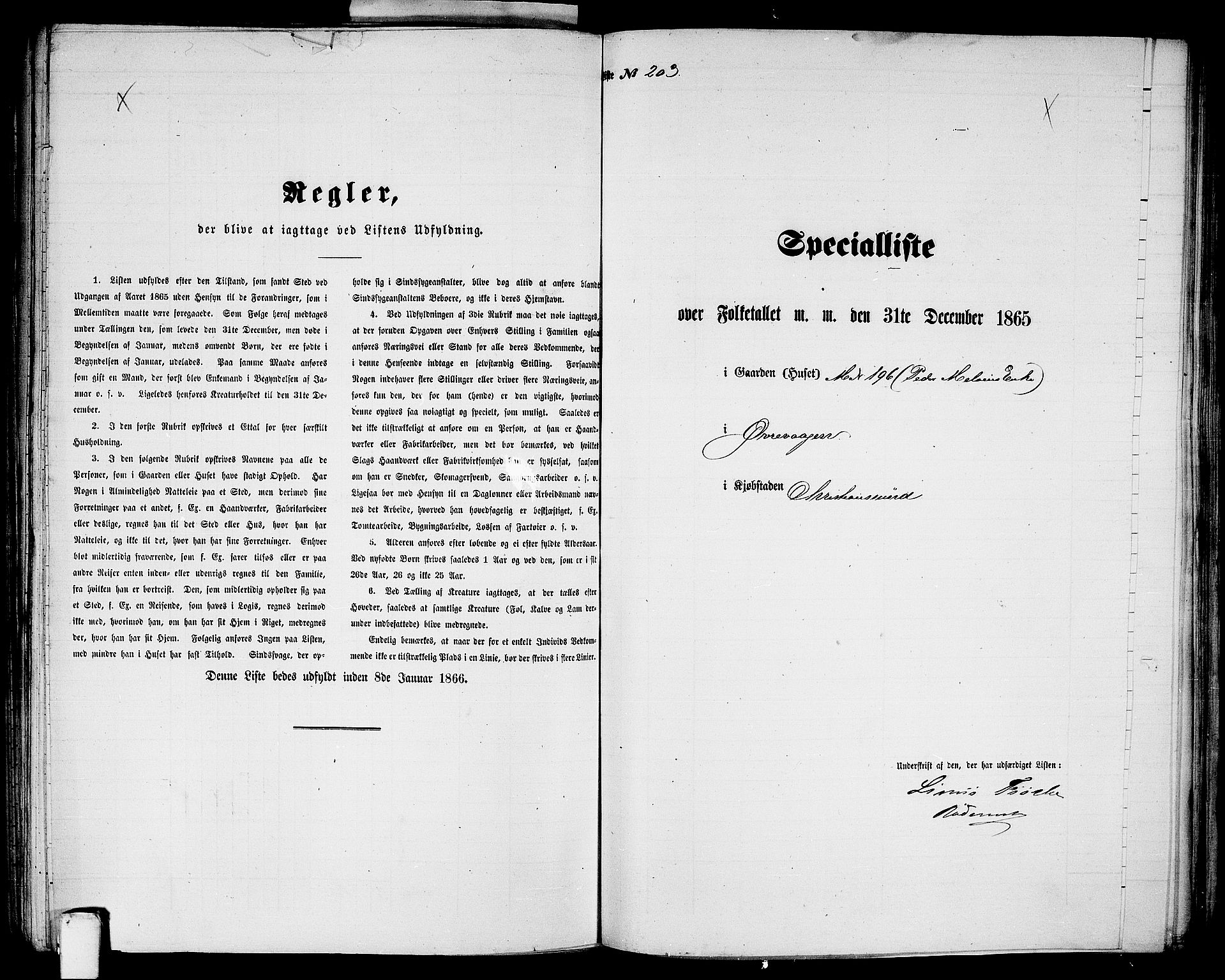 RA, Folketelling 1865 for 1503B Kristiansund prestegjeld, Kristiansund kjøpstad, 1865, s. 414