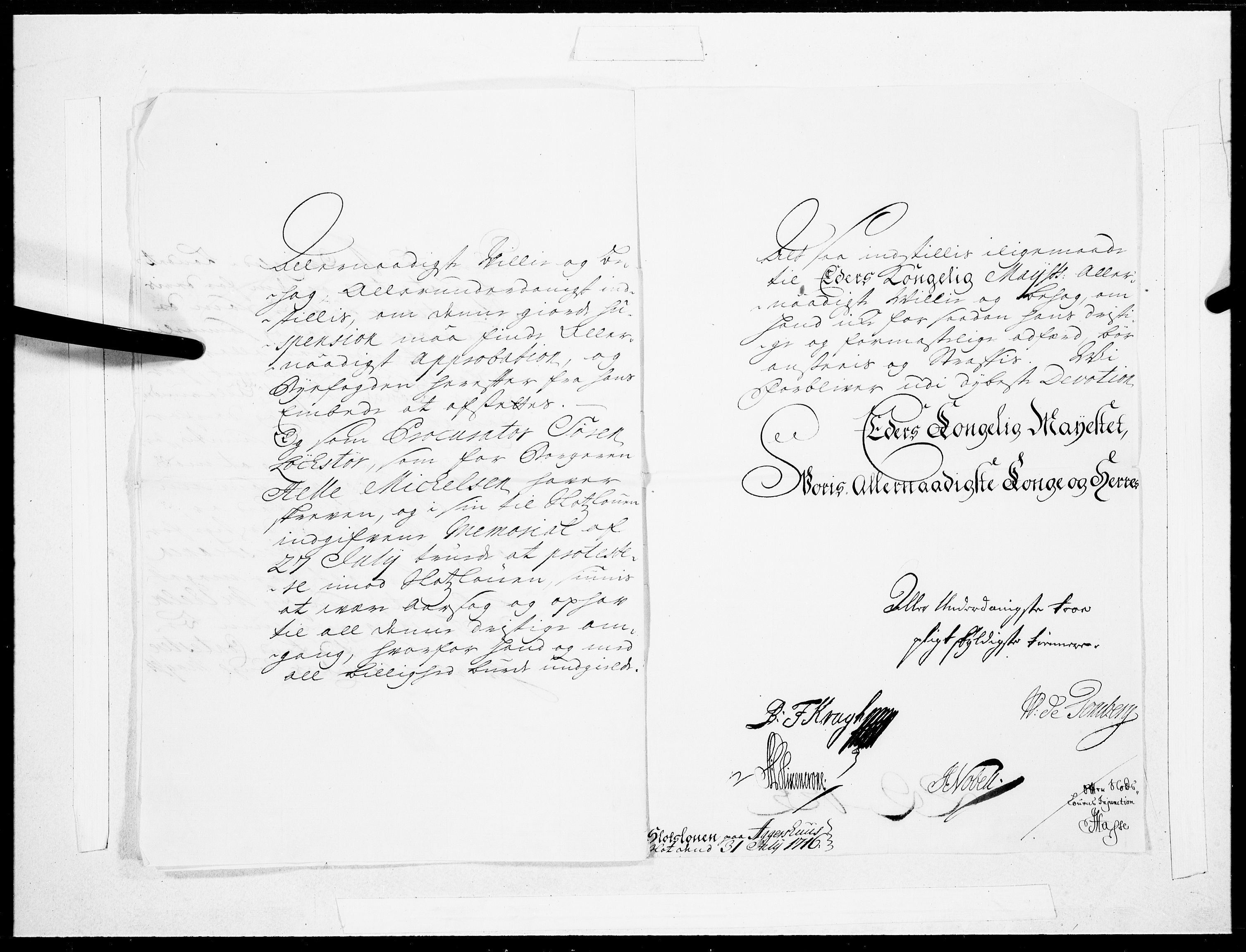Danske Kanselli 1572-1799, AV/RA-EA-3023/F/Fc/Fcc/Fcca/L0079: Norske innlegg 1572-1799, 1716, s. 323