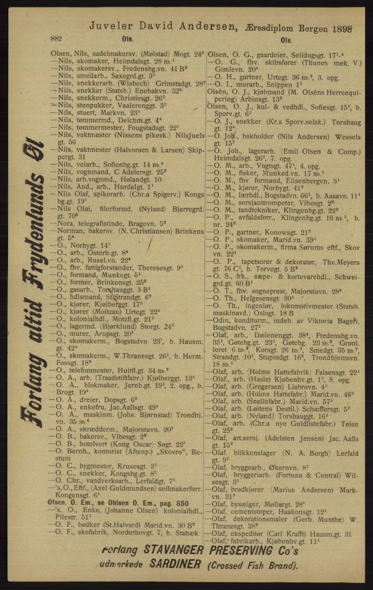 Kristiania/Oslo adressebok, PUBL/-, 1913, s. 894