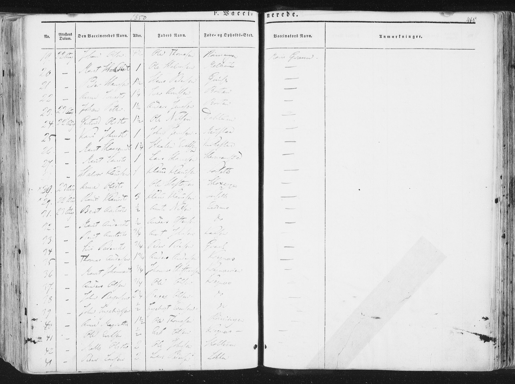 Ministerialprotokoller, klokkerbøker og fødselsregistre - Sør-Trøndelag, SAT/A-1456/691/L1074: Ministerialbok nr. 691A06, 1842-1852, s. 465