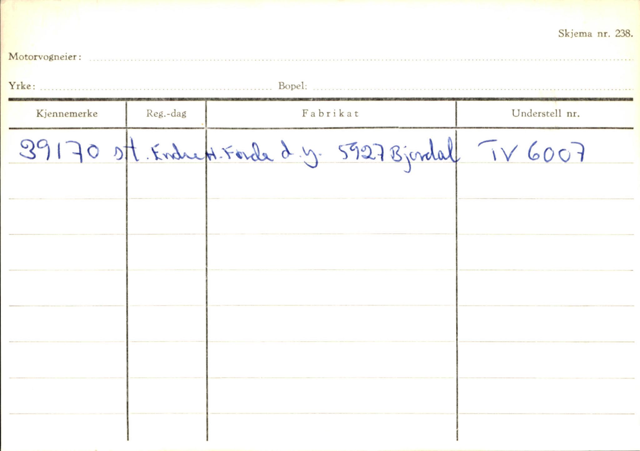 Statens vegvesen, Sogn og Fjordane vegkontor, SAB/A-5301/4/F/L0132: Eigarregister Askvoll A-Å. Balestrand A-Å, 1945-1975, s. 933