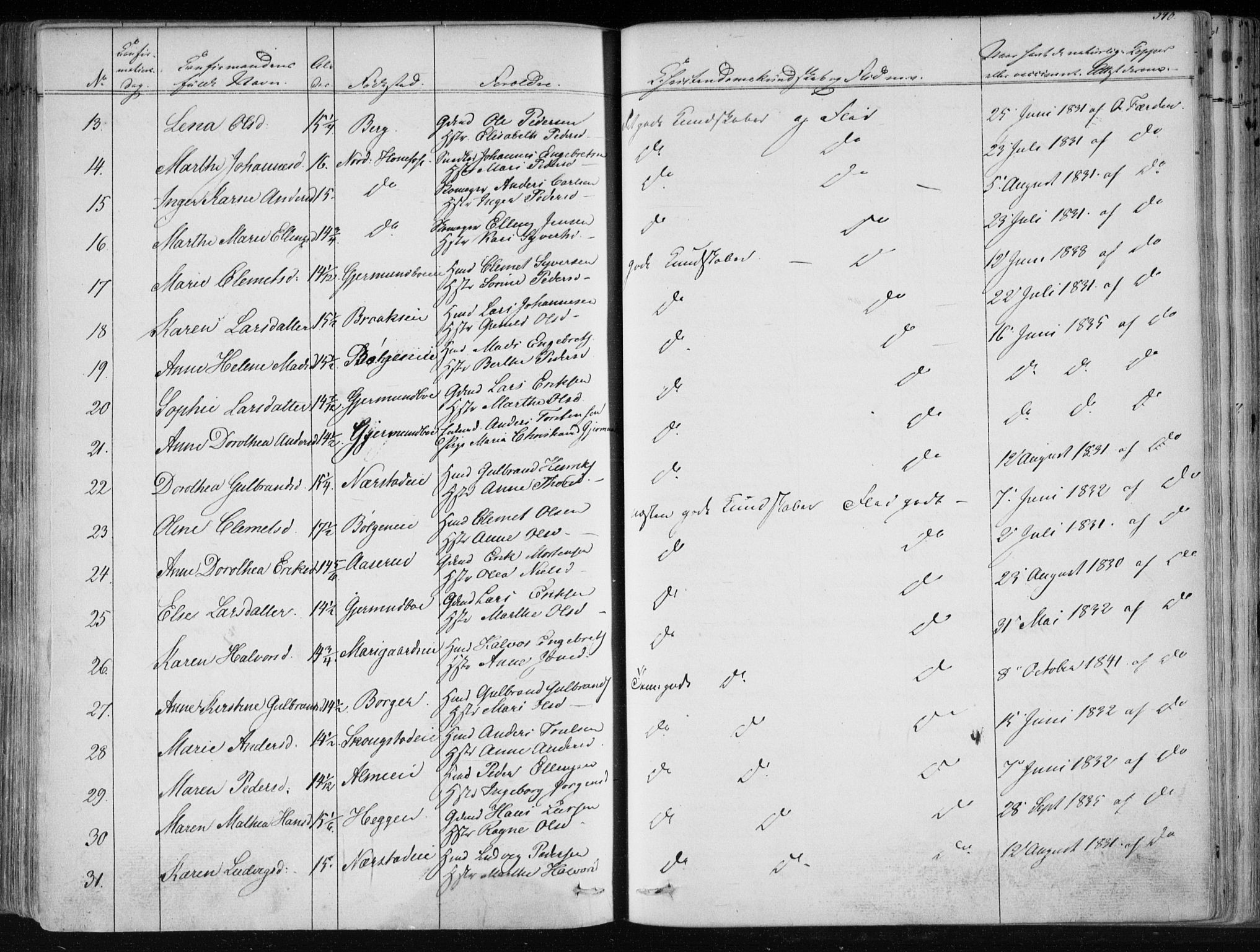 Norderhov kirkebøker, AV/SAKO-A-237/F/Fa/L0010: Ministerialbok nr. 10, 1837-1847, s. 340